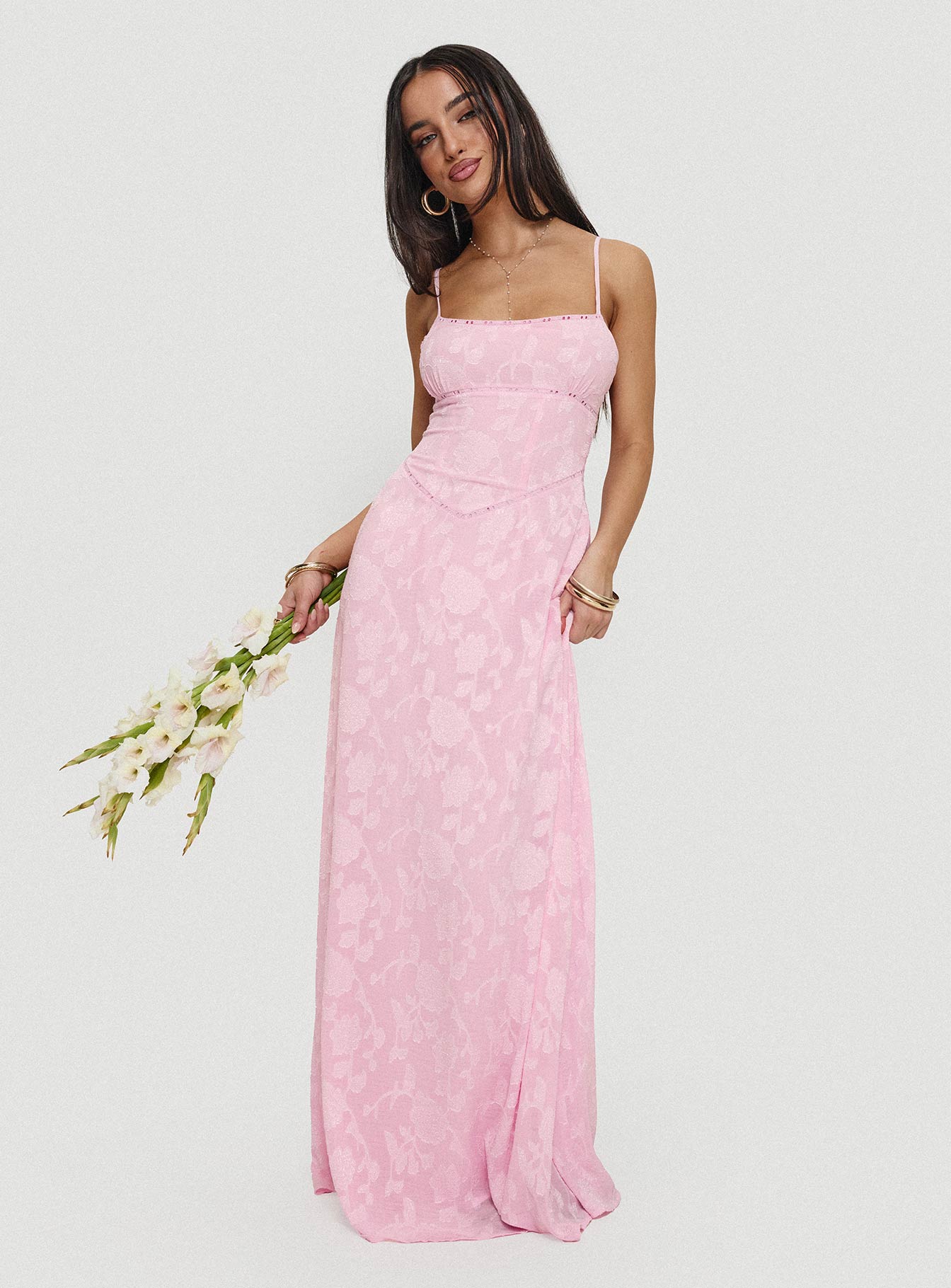 Alternative view of South Of France Maxi Dress Pink