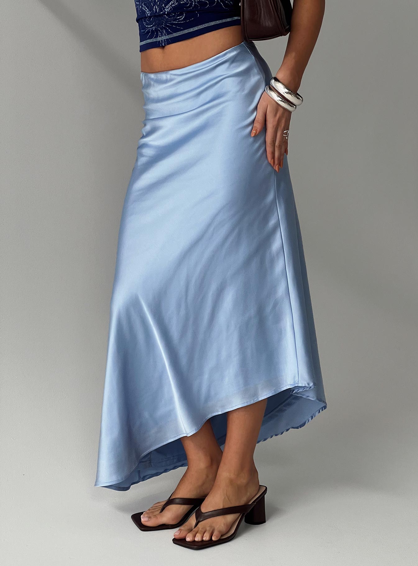 Alternative view of Resistance Asymmetrical Maxi Skirt Blue