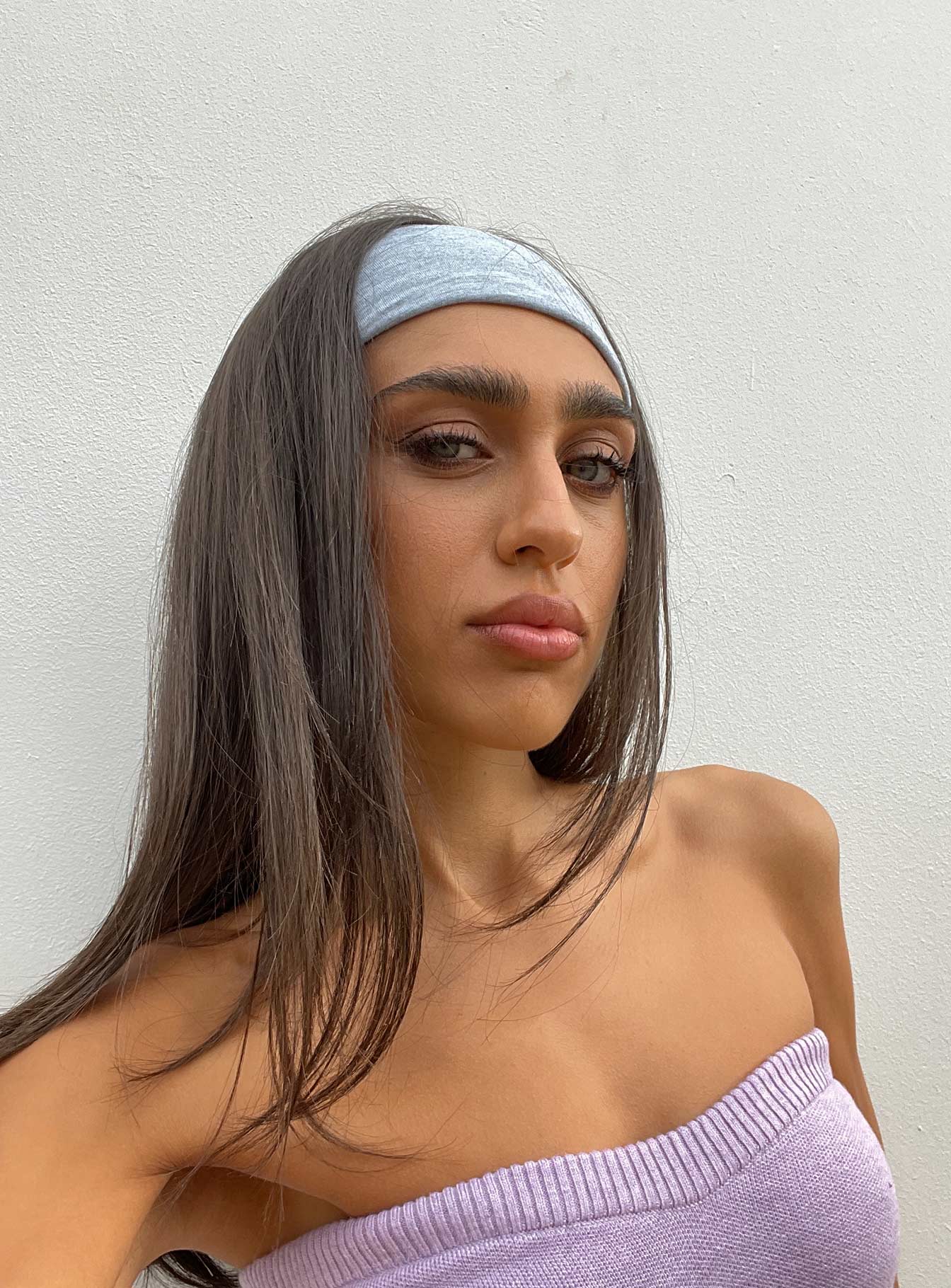 Alternative view of The Juney Headband Grey Marle