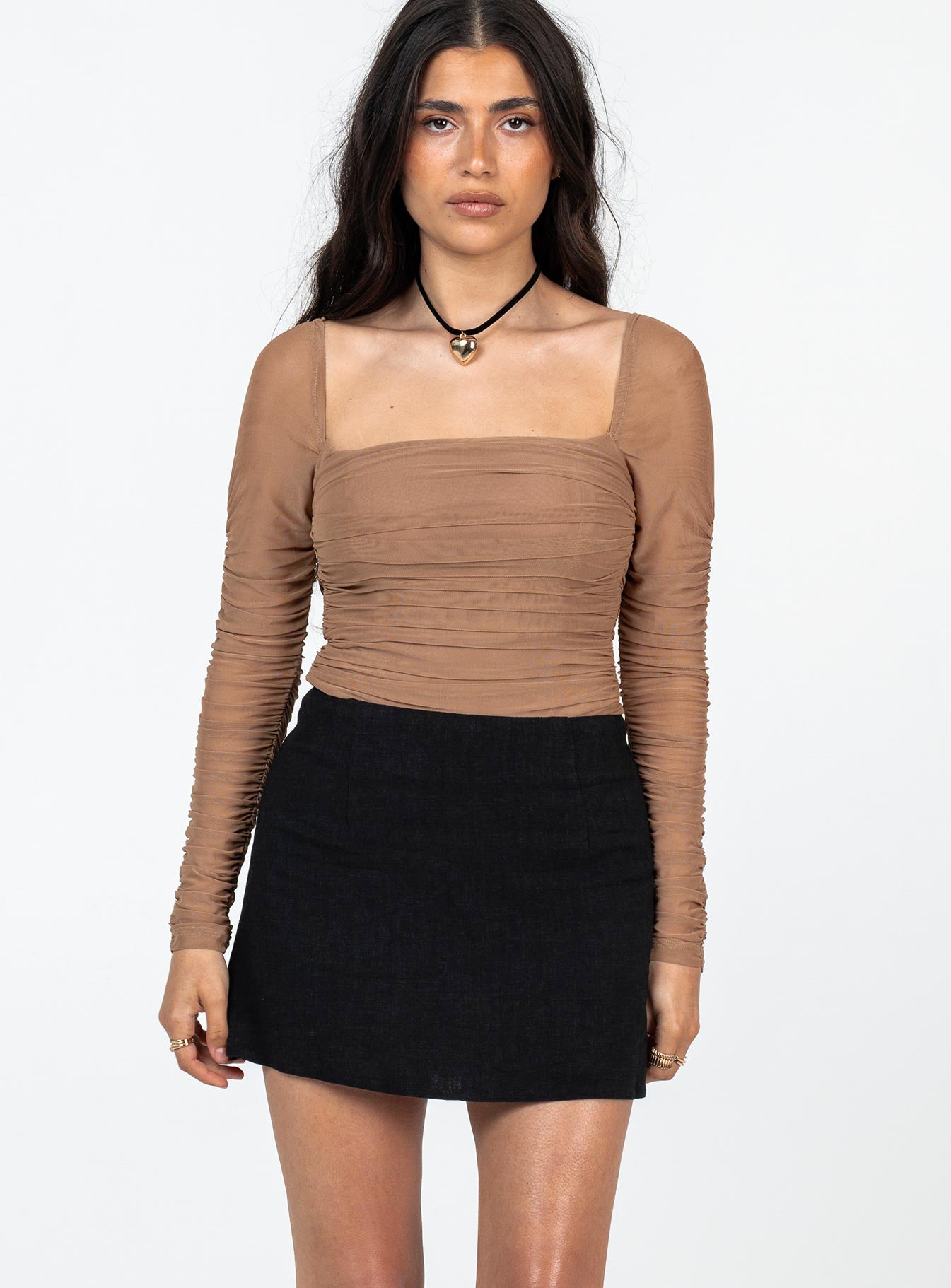 Alternative view of Selby Mini Skirt Black Petite
