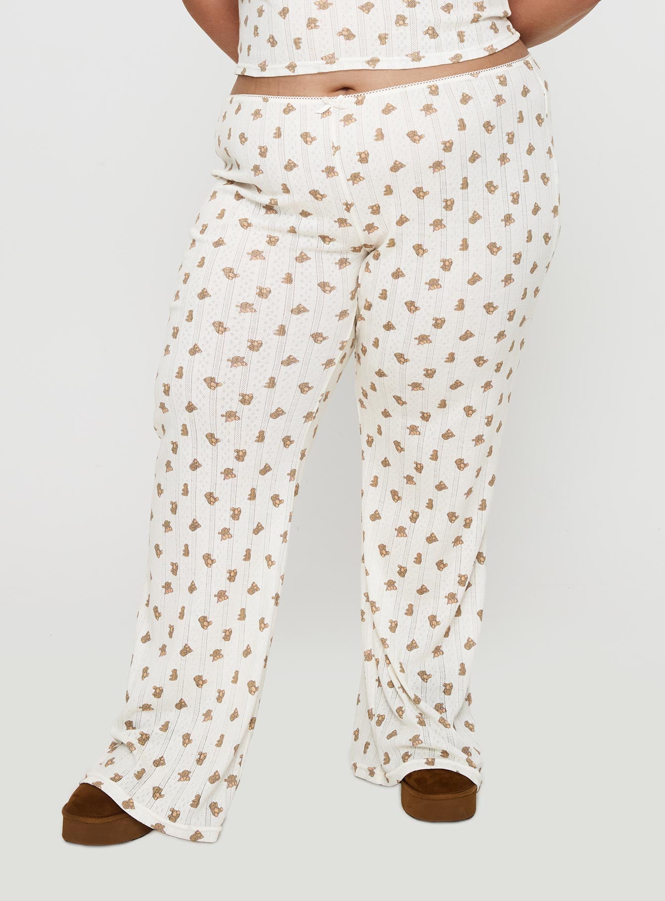 Alternative view of Sleepytea Pointelle Sleep Pant Multi Curve