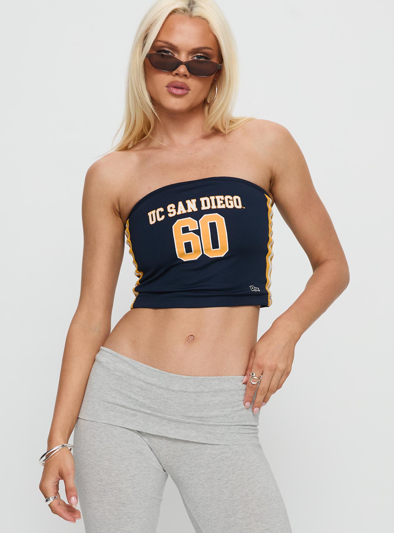 Alternative view of Uc San Diego Jersey Tube Top Blue