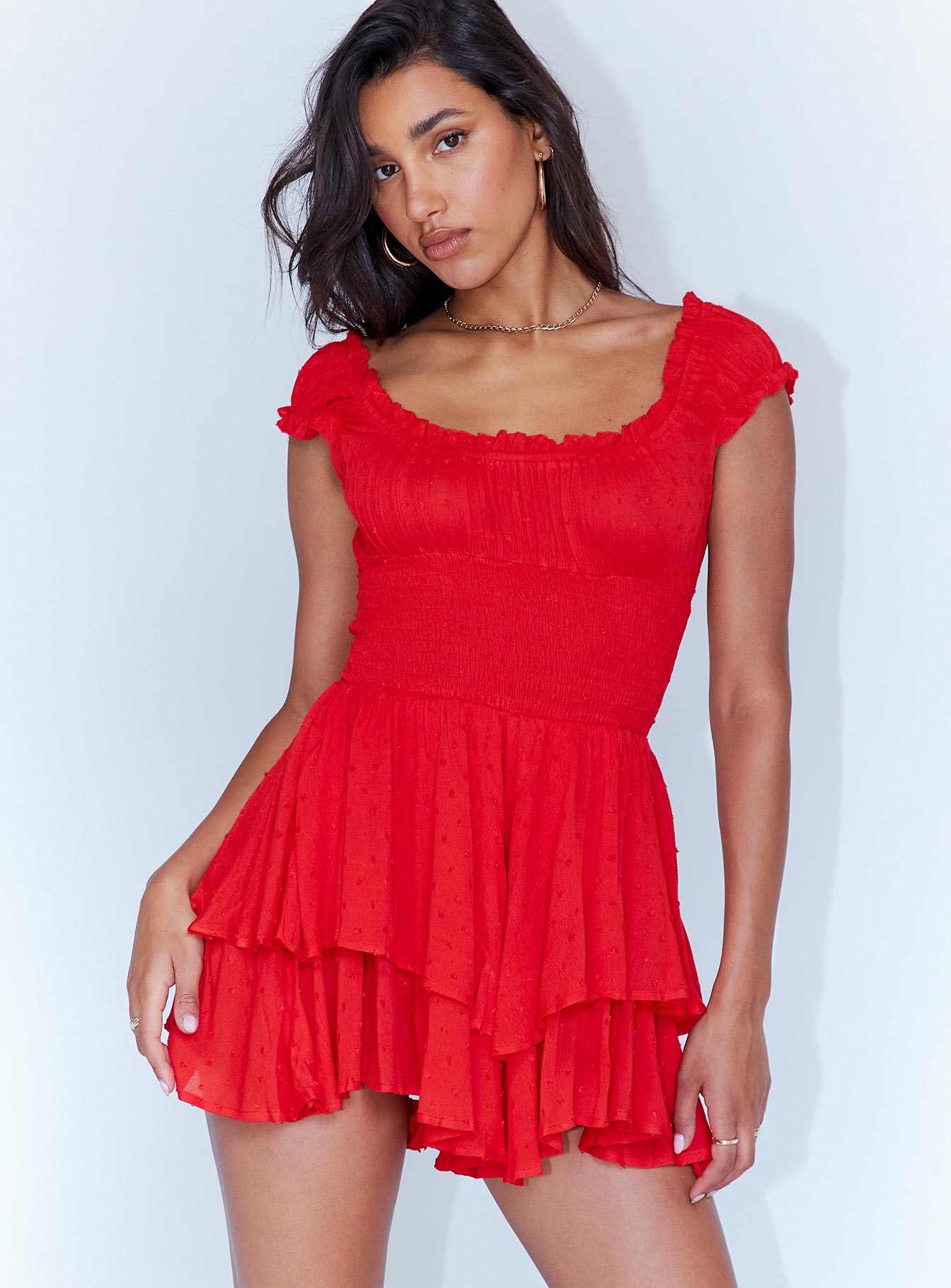 Alternative view of The Love Galore Romper Red