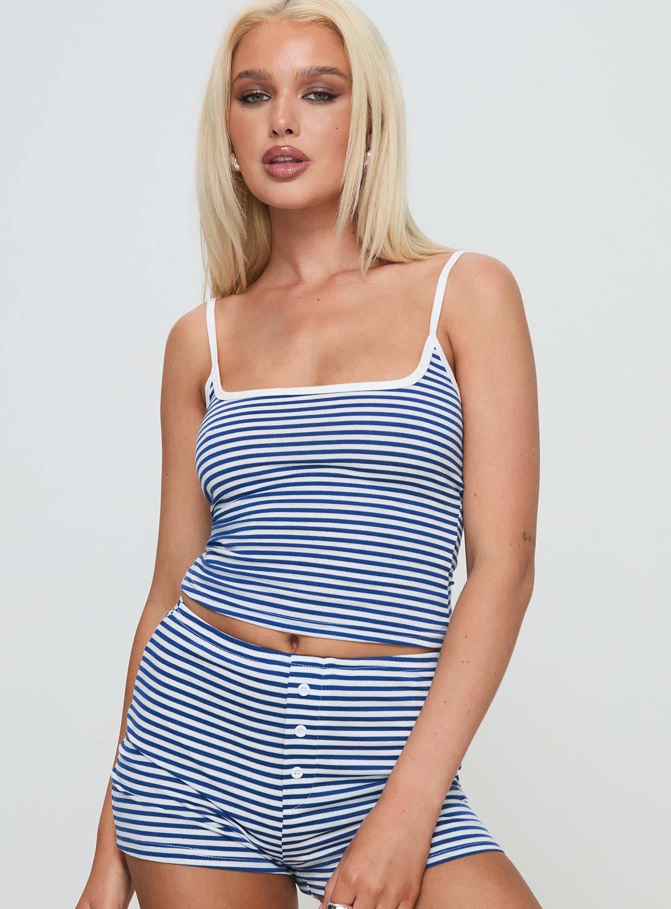 Alternative view of Winslet Cami Top Blue Stripe