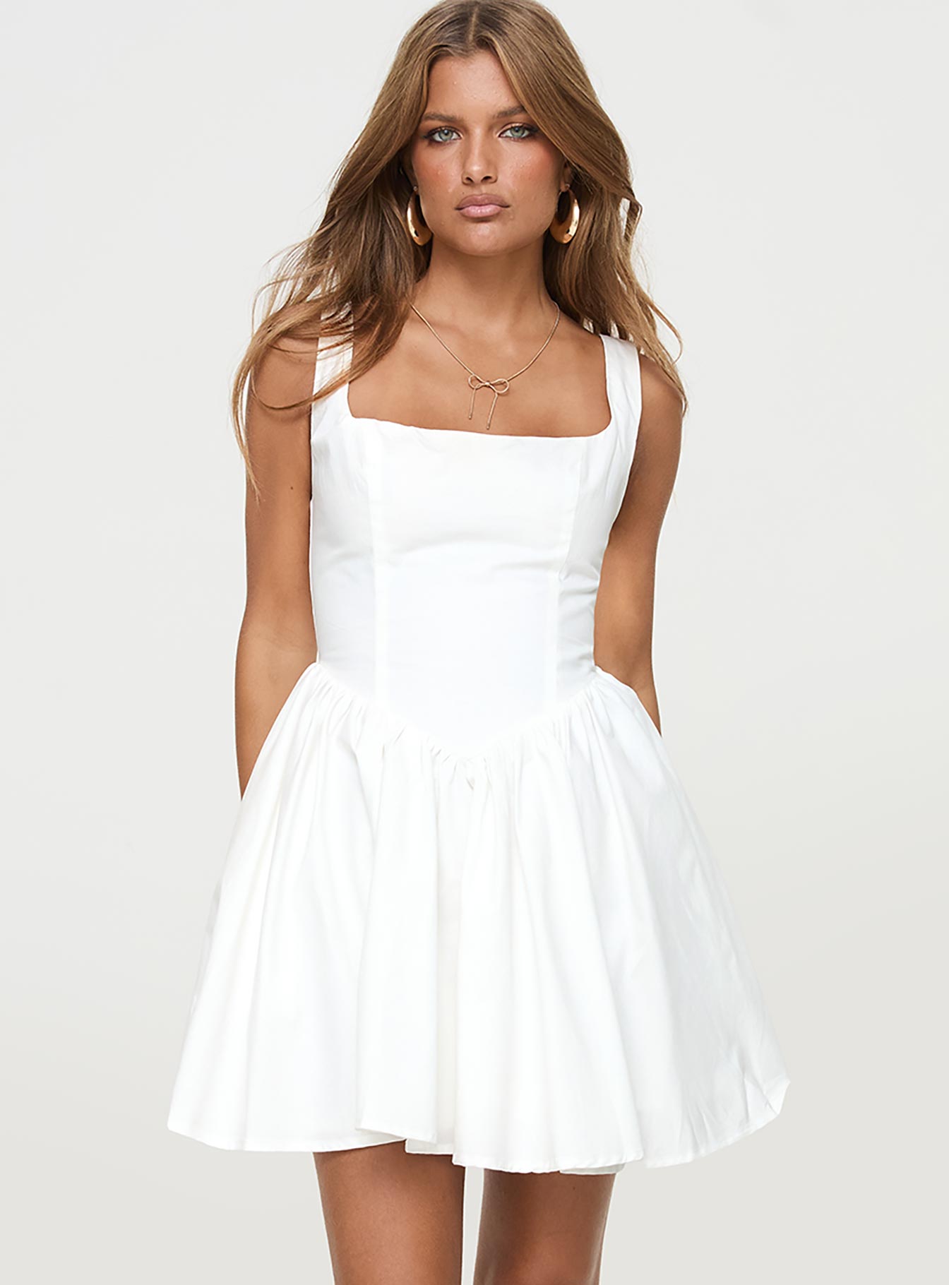Alternative view of Straplie Mini Dress White