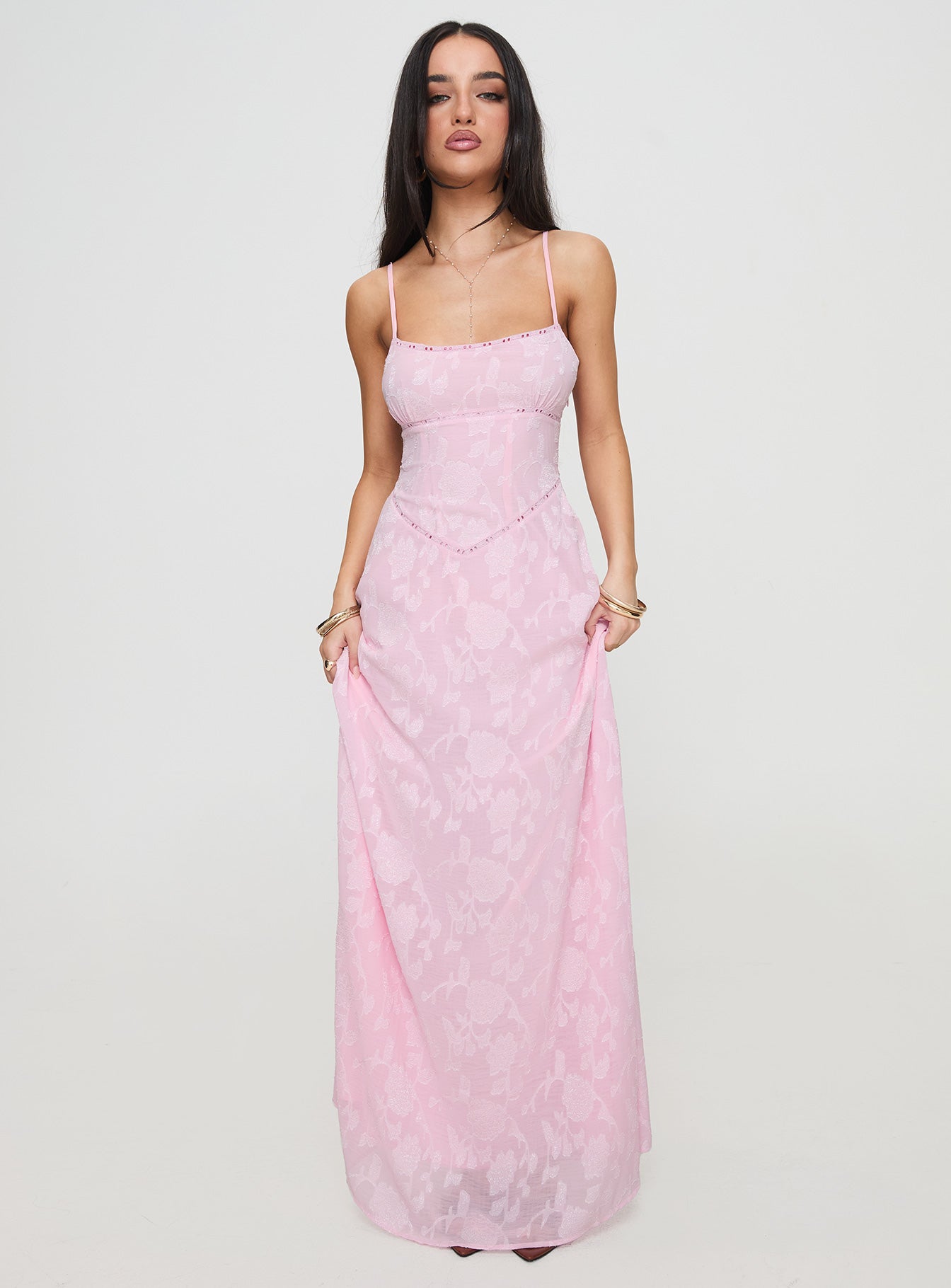 Alternative view of South Of France Maxi Dress Pink Petite