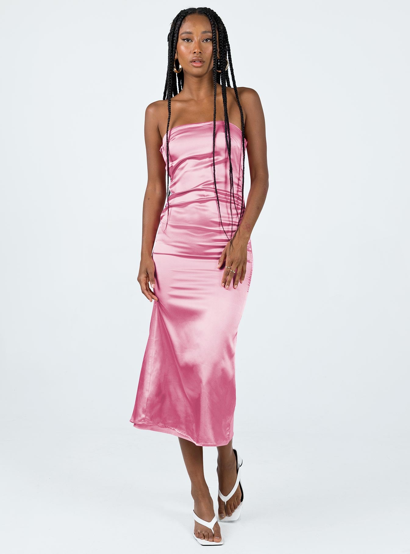 Alternative view of Shaya Strapless Maxi Dress Pink