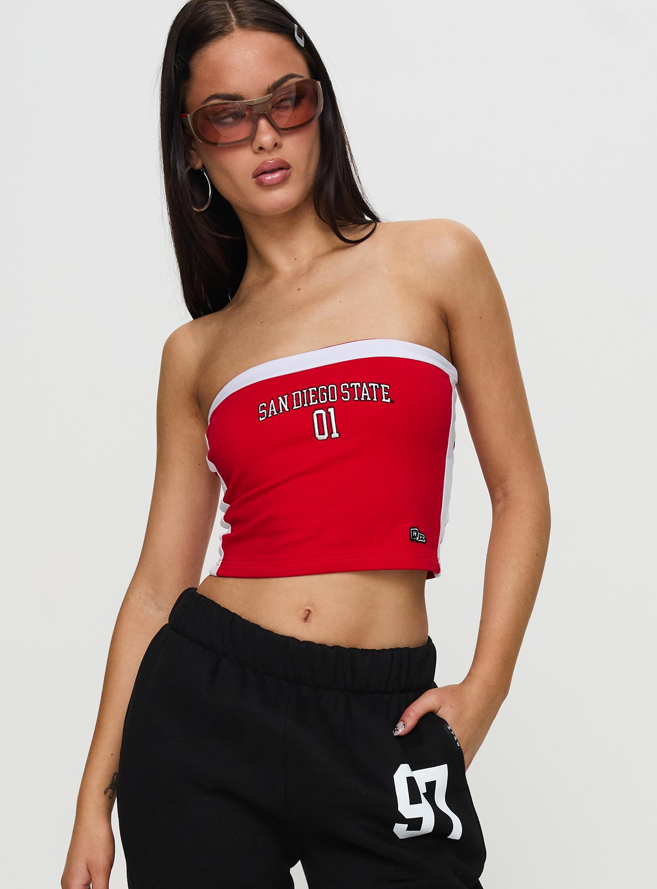 Alternative view of Sdsu All Star Tube Top Red