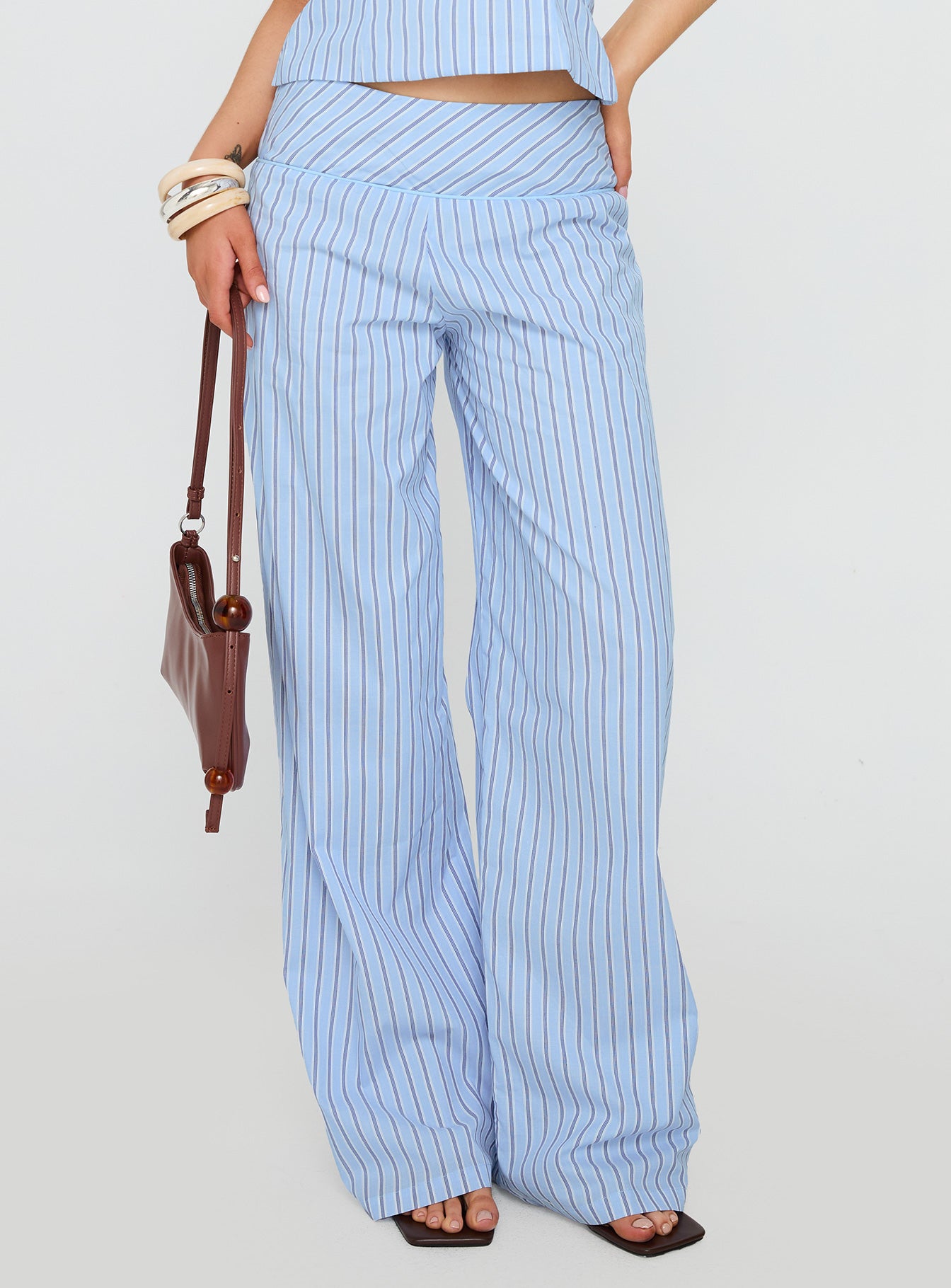 Alternative view of Sofea Mid Rise Pant Blue Stripe