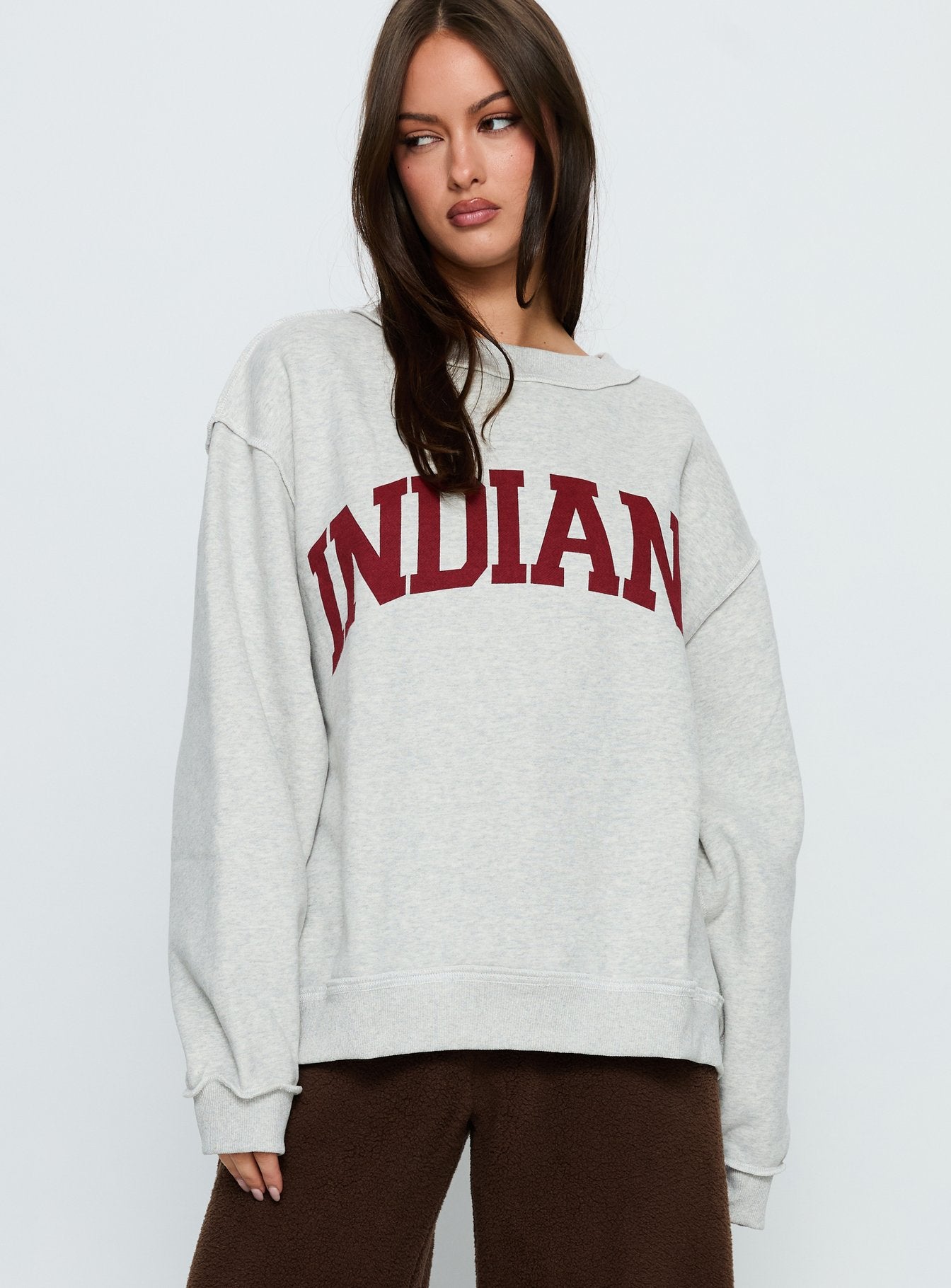 Alternative view of When In Indiana Jumper Grey