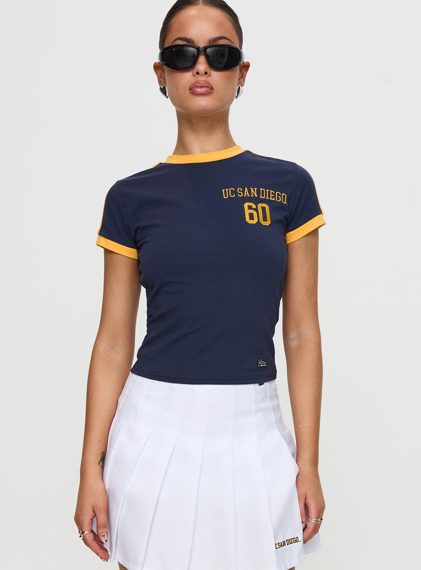 Ucsd Goalie Baby Tee Navy - Image 2