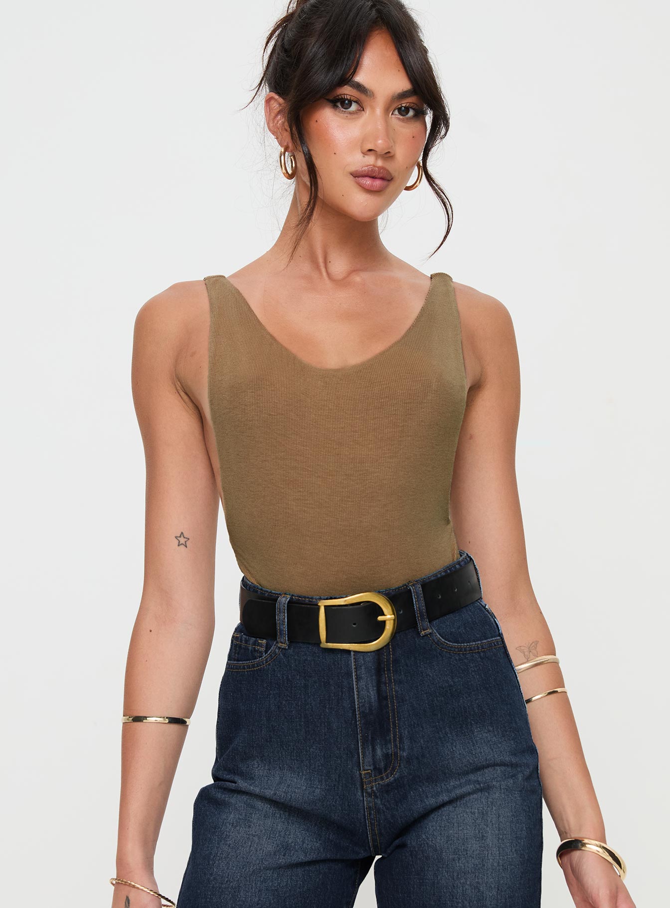 Alternative view of Yolando Bodysuit Taupe