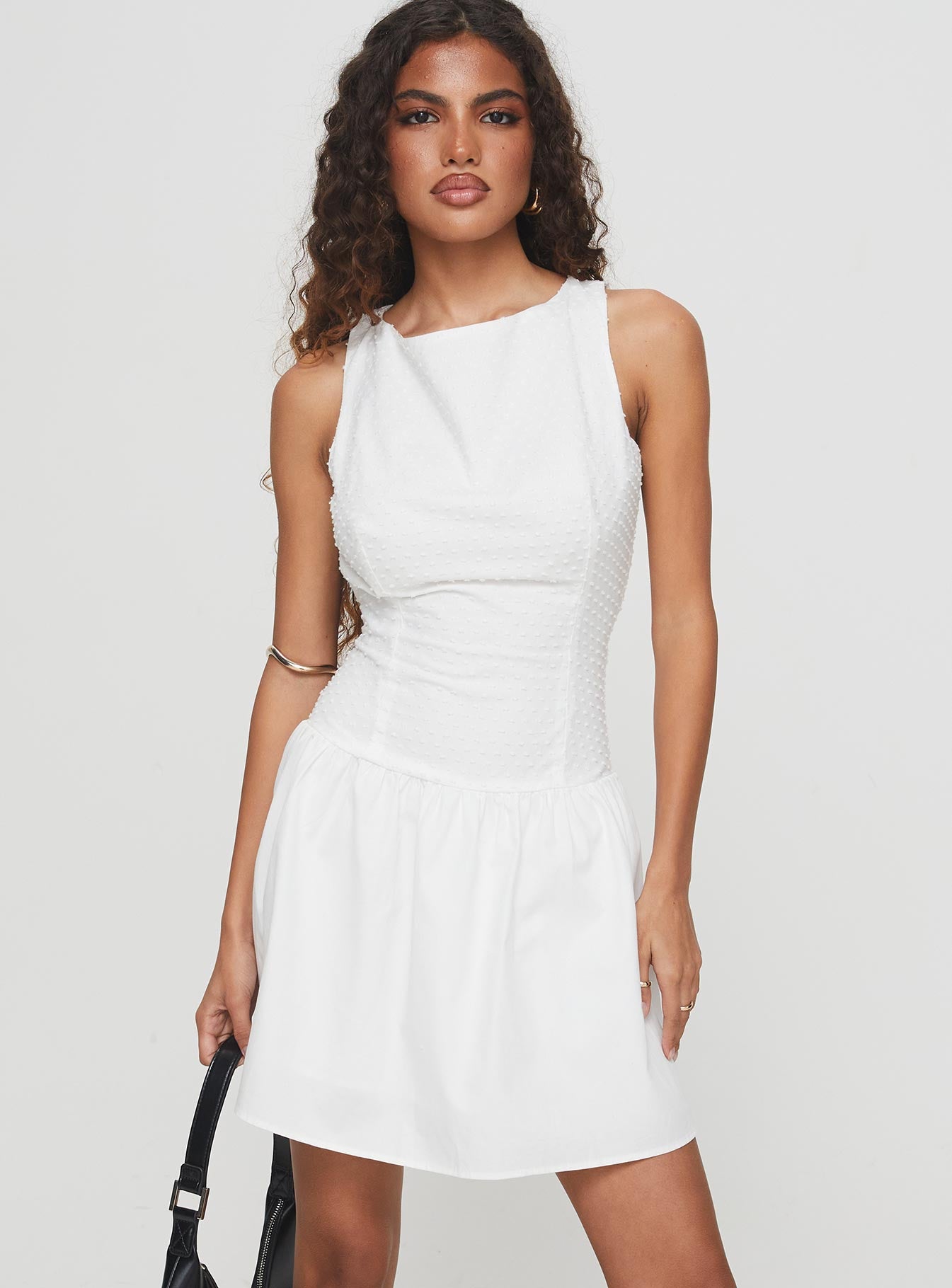 Alternative view of Square It Mini Dress White