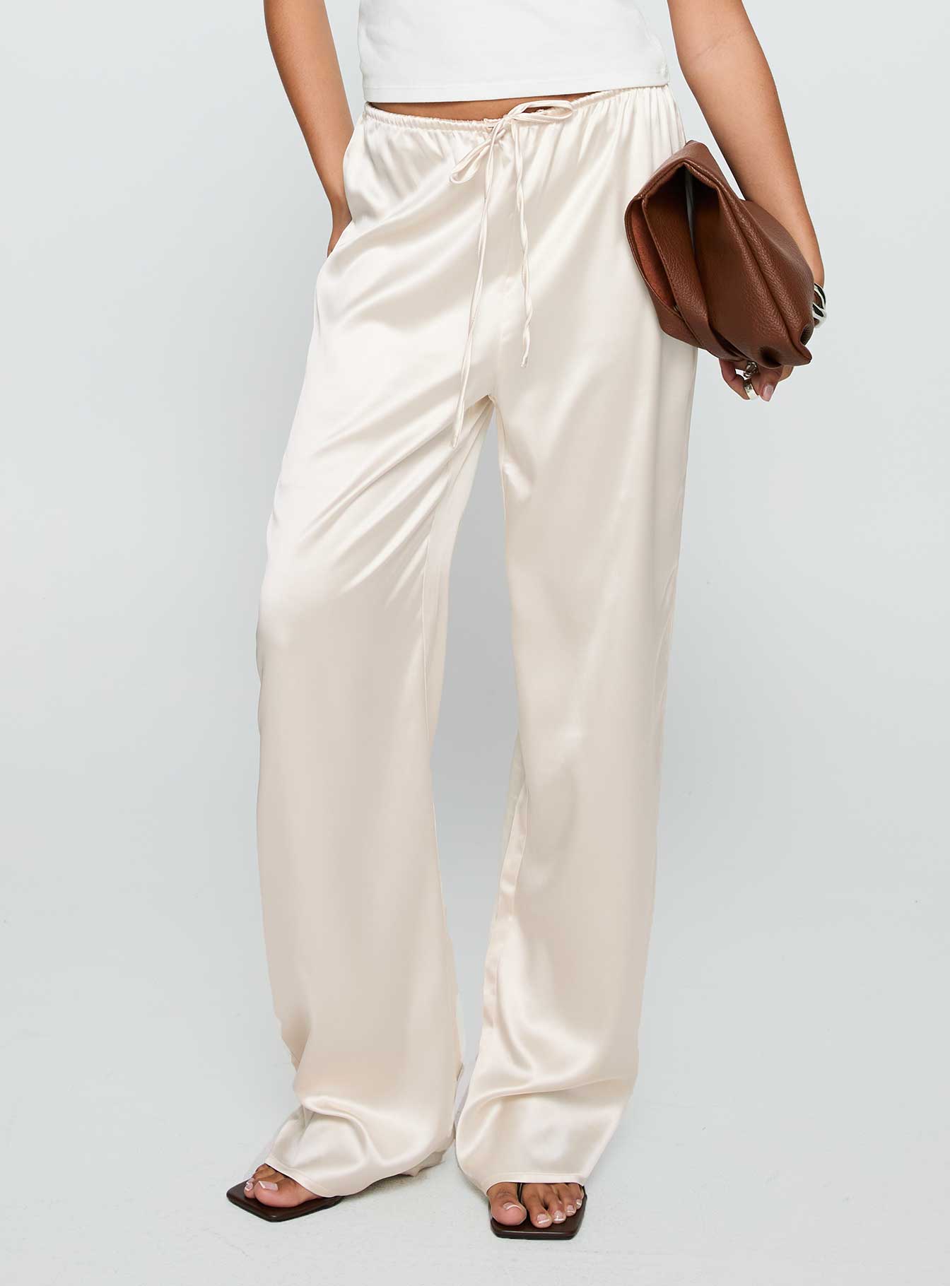 Alternative view of Soulstar Satin Pants Champagne