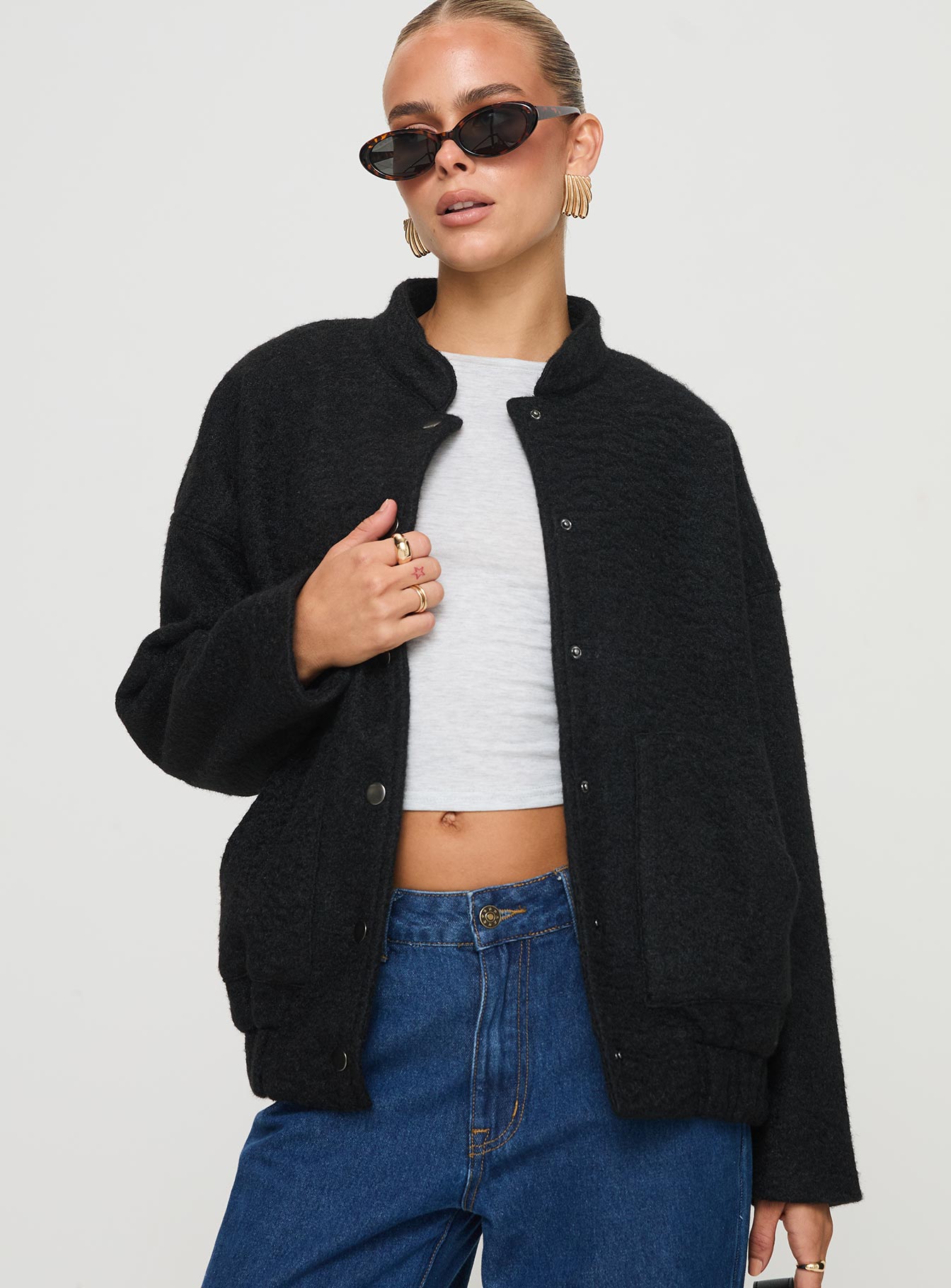 Alternative view of Stillar Bomber Jacket Black