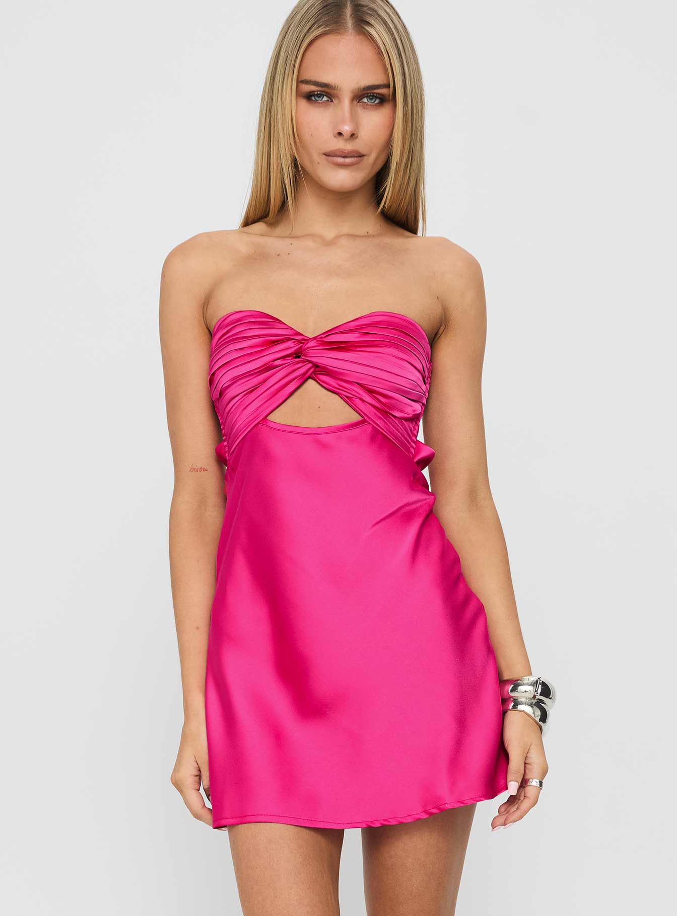 Alternative view of Shellie Mini Dress Hot Pink