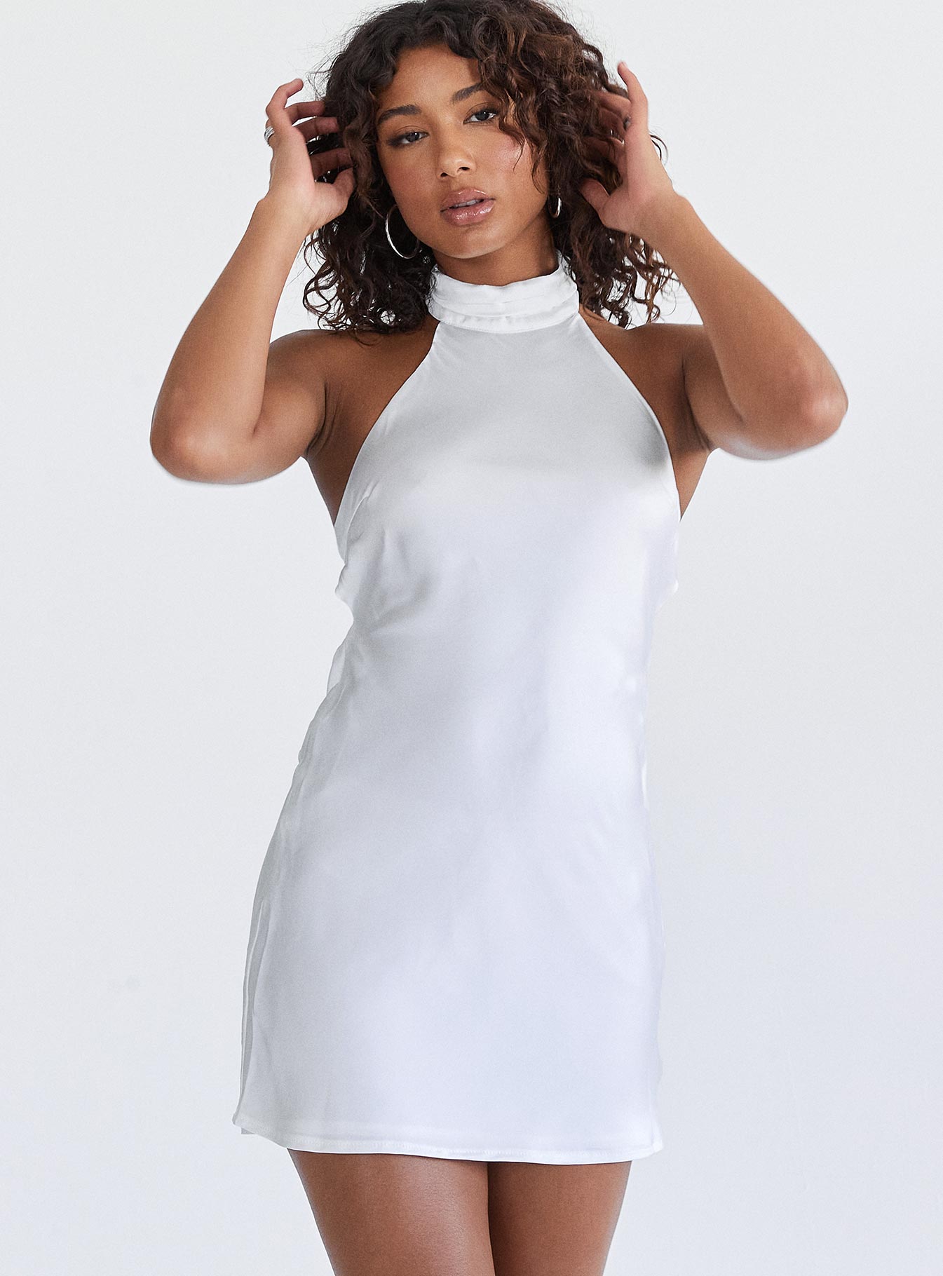 Alternative view of Take Me Back Mini Dress White