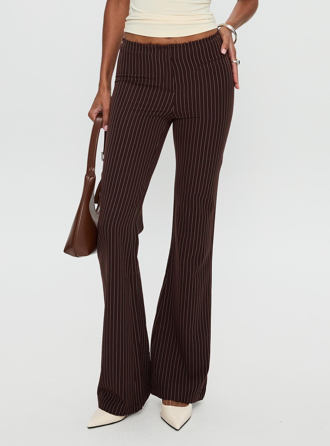 Alternative view of Sportia Flare Pants Brown