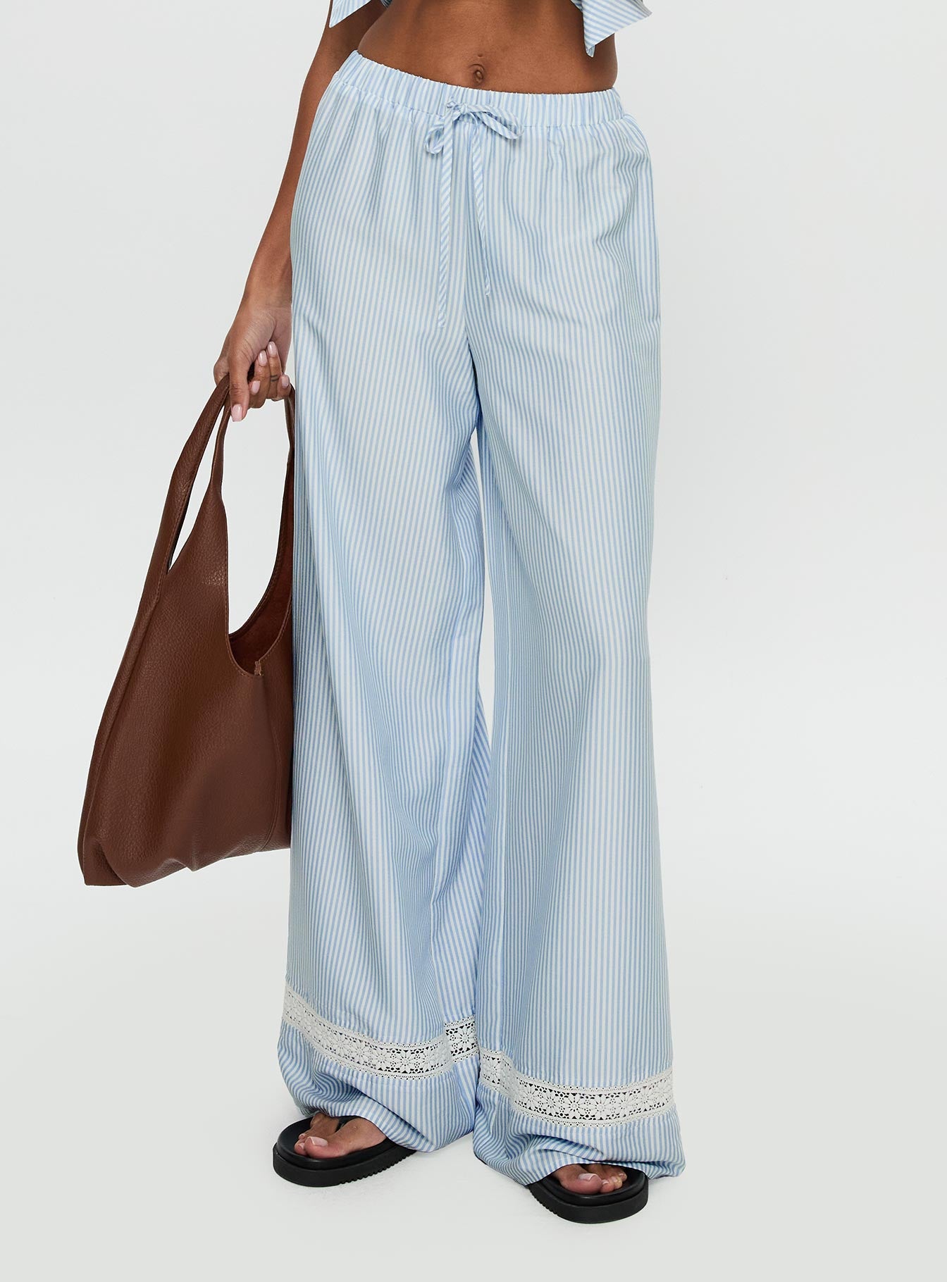 Alternative view of Summer Too Hot Pant Blue Stripe