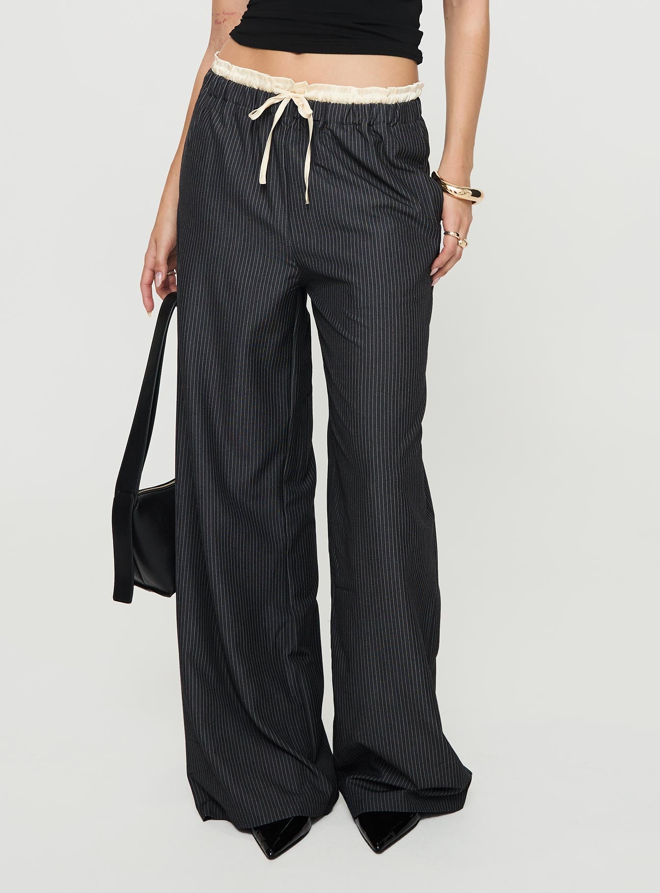 Alternative view of Seraphic Pants Charcoal Stripe