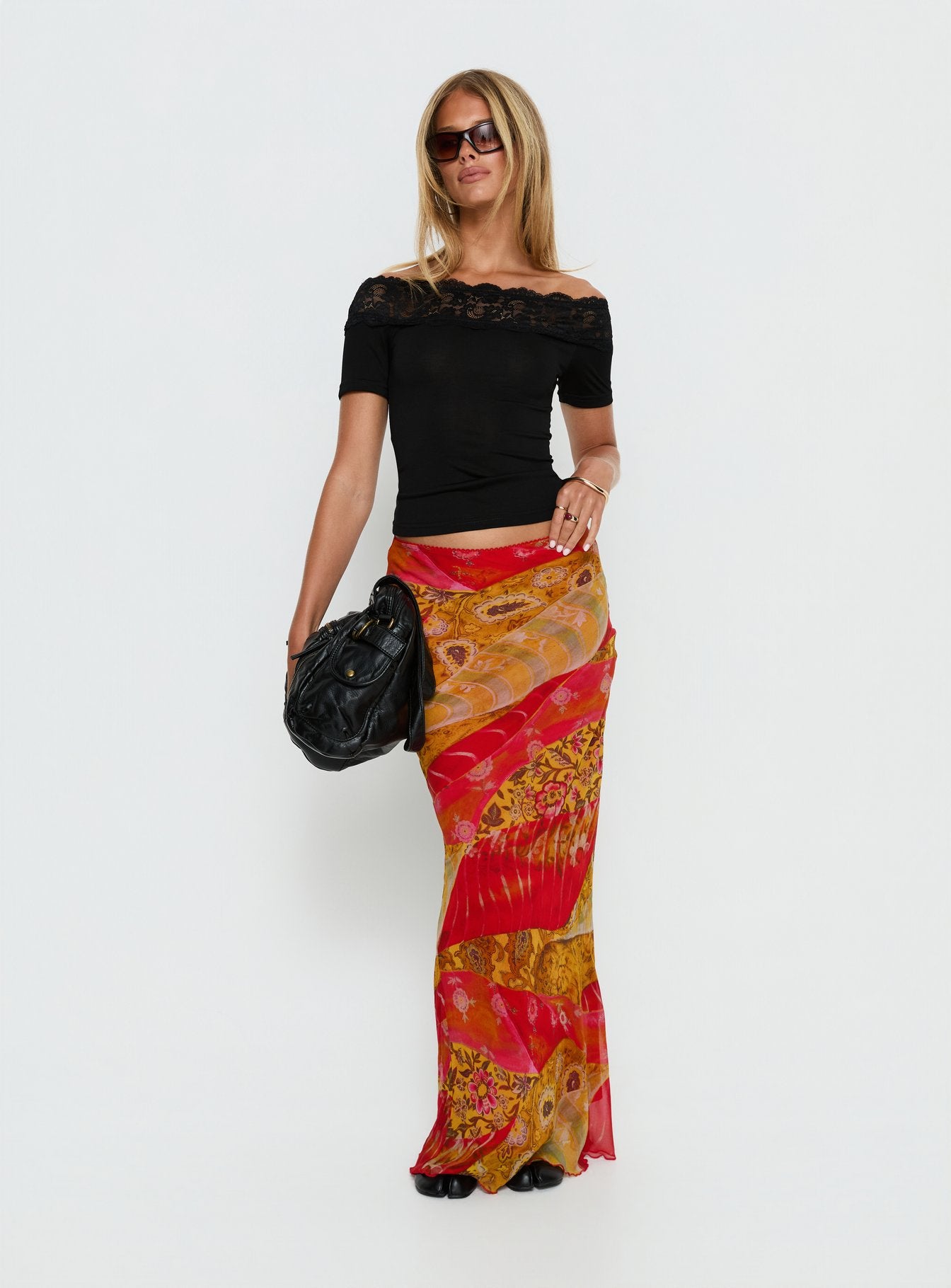 Alternative view of Rowana Maxi Skirt Multi Paisley