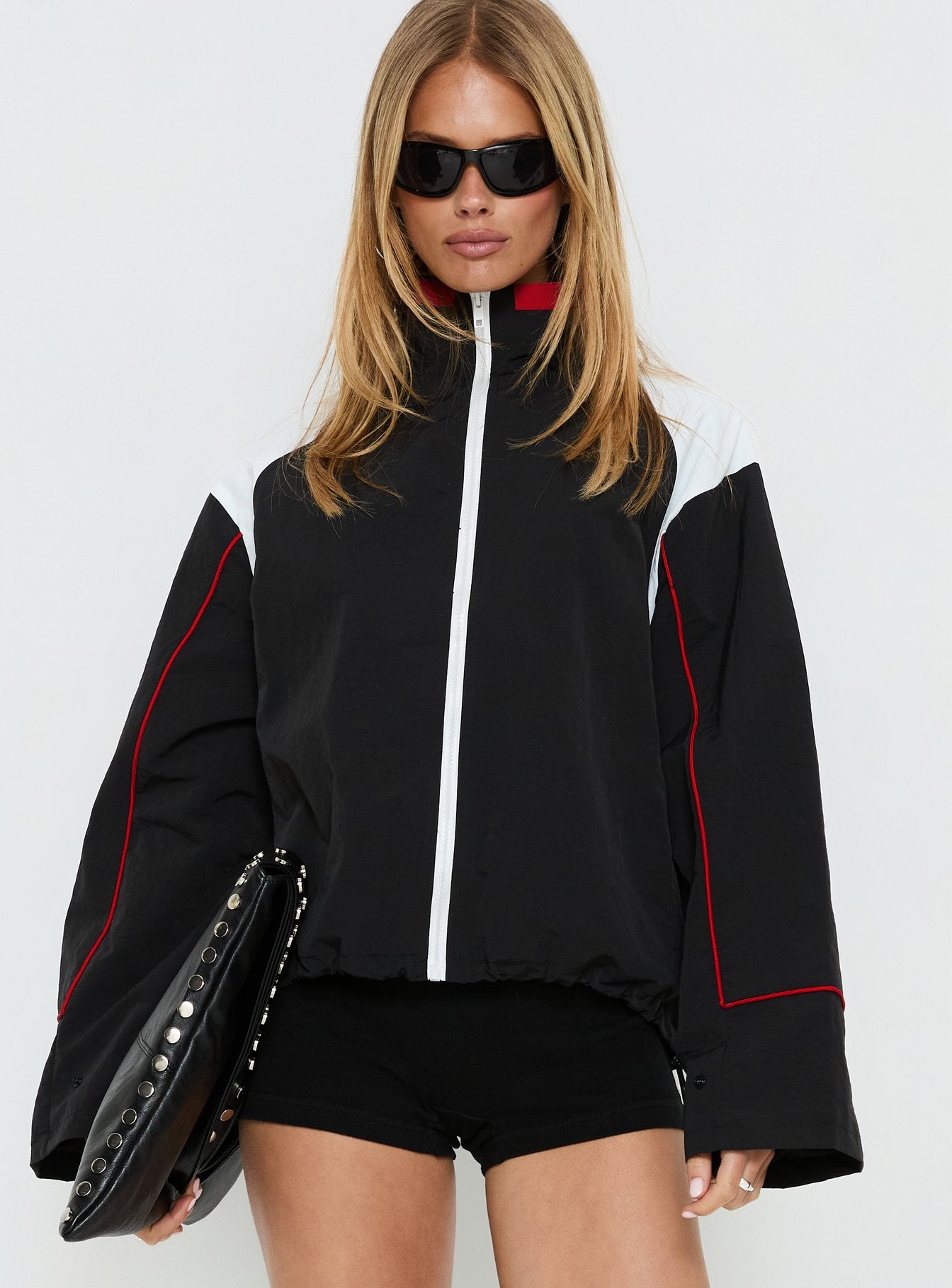 Alternative view of Shoreline Windbreaker Noir / White