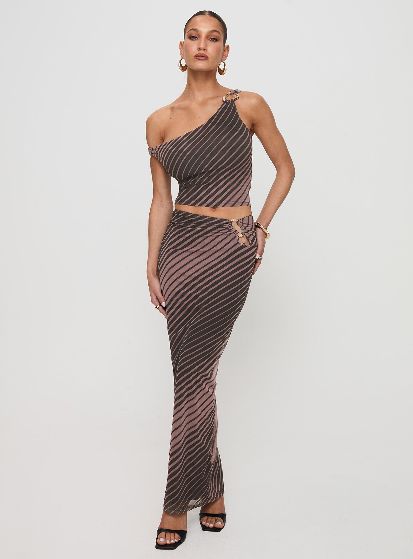 Whiley Maxi Skirt Multi Stripe - Image 2