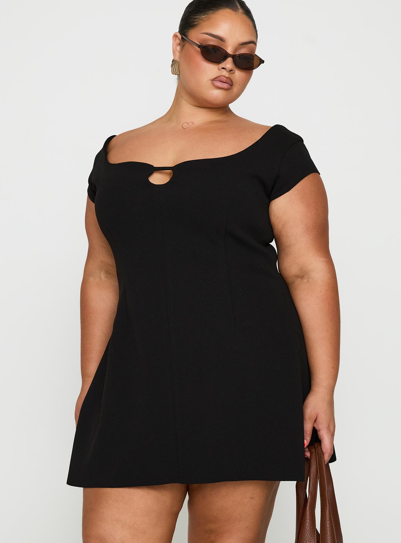 Alternative view of Sylvette Mini Dress Black Curve