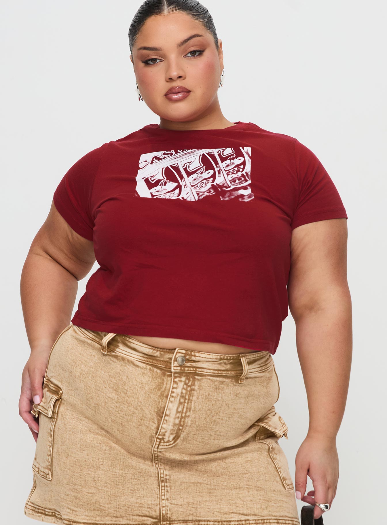 Alternative view of You Do You Tee Red Curve