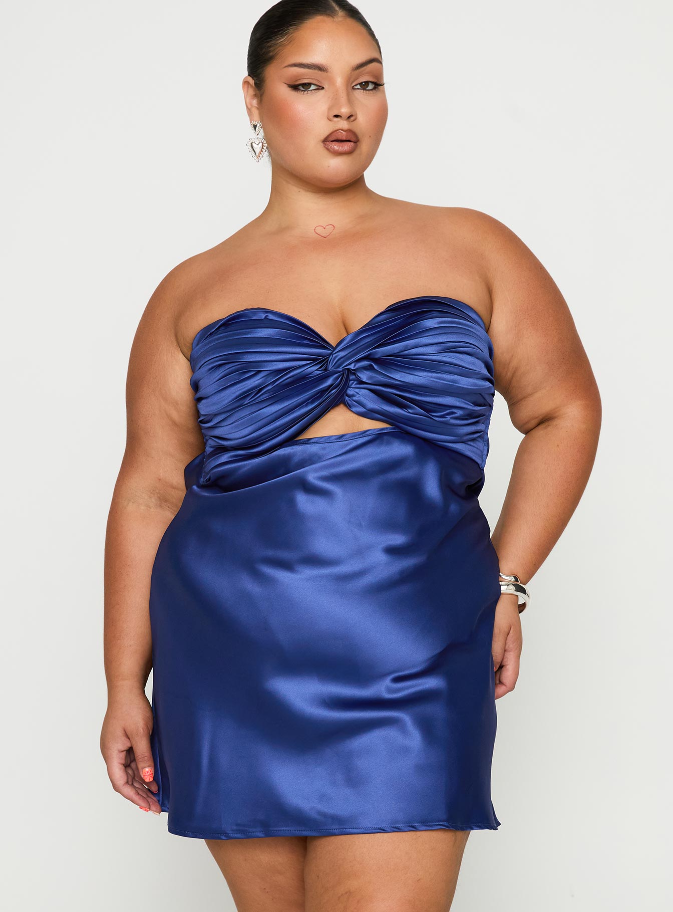 Alternative view of Shellie Mini Dress Blue Curve