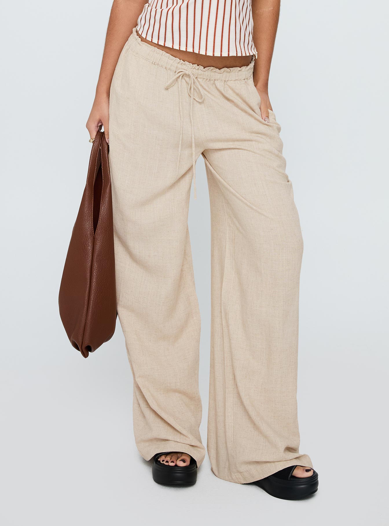 Alternative view of Seascape Oversize Tie Pants Natural
