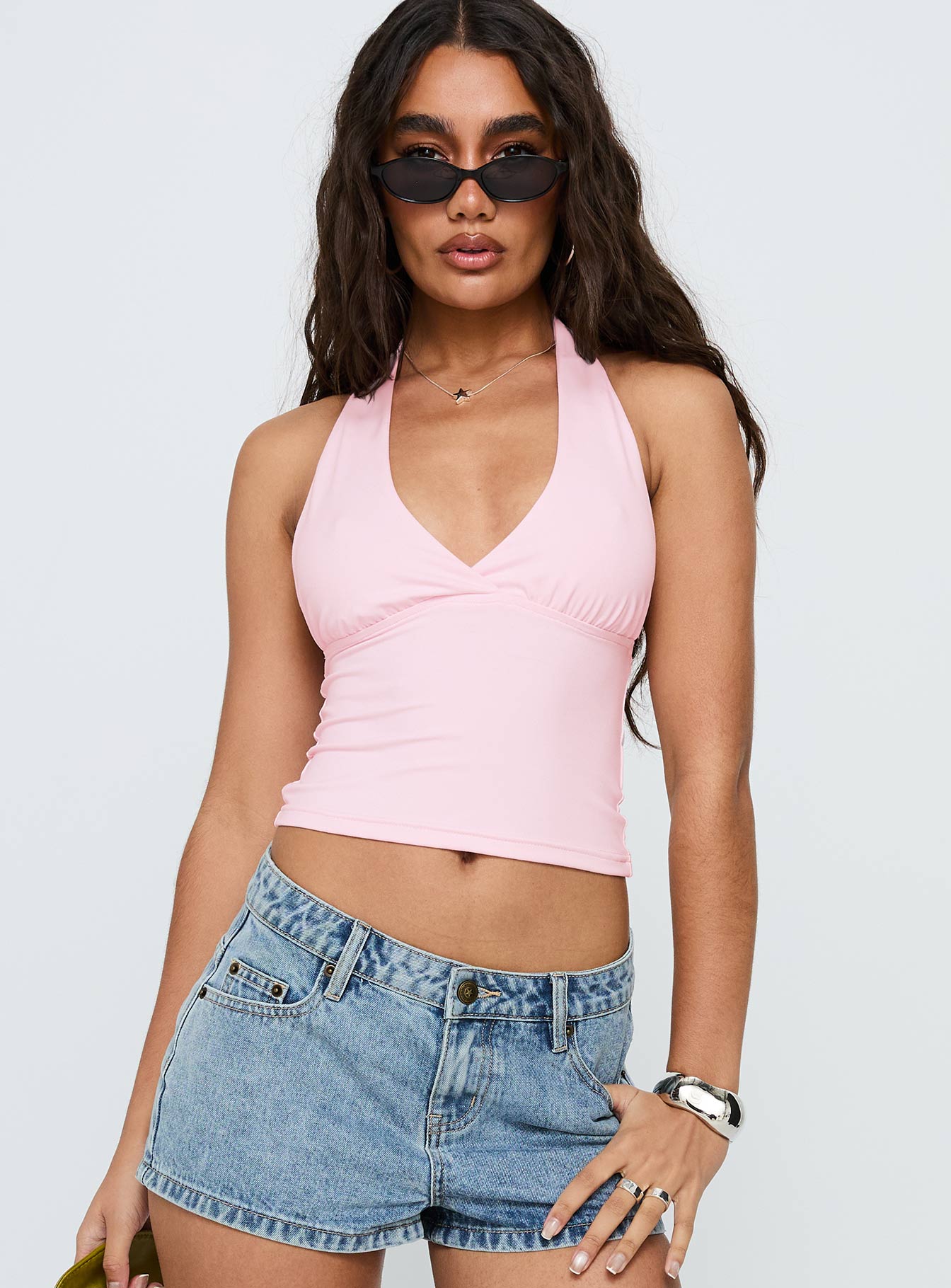 Alternative view of Whimsy Halter Top Pink