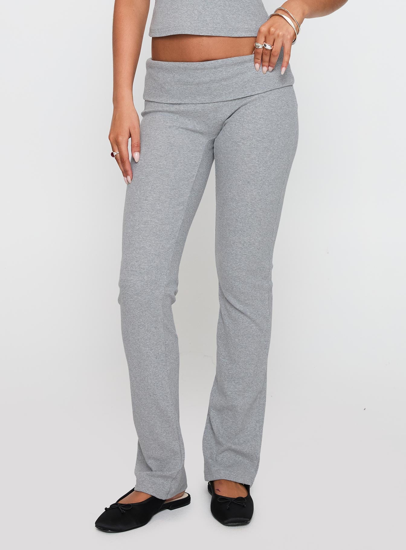 Alternative view of Truth Be Told Straight Leg Pant Grey Marle