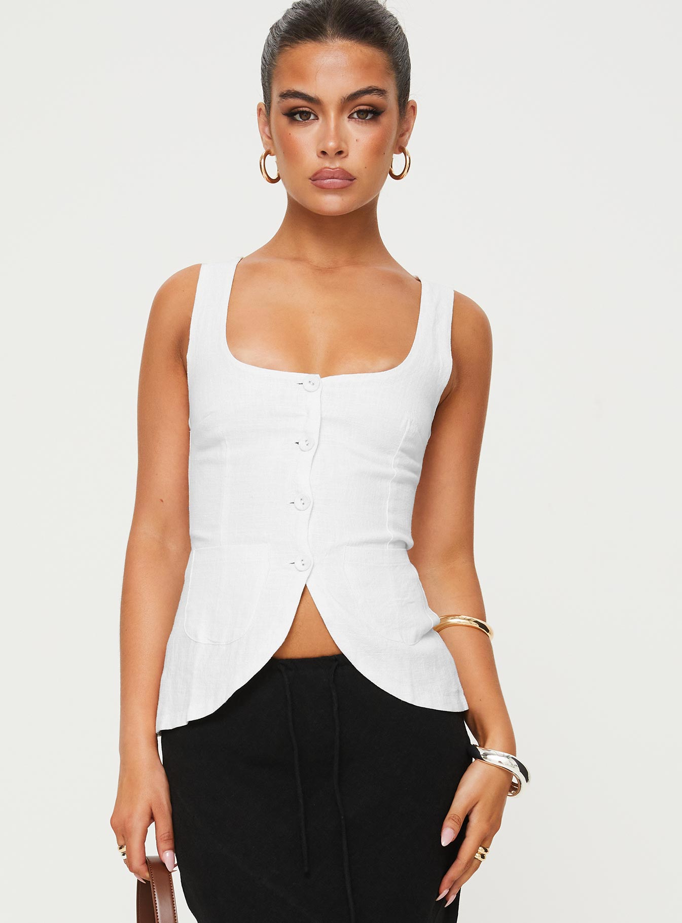 Alternative view of Spirito Vest Top White