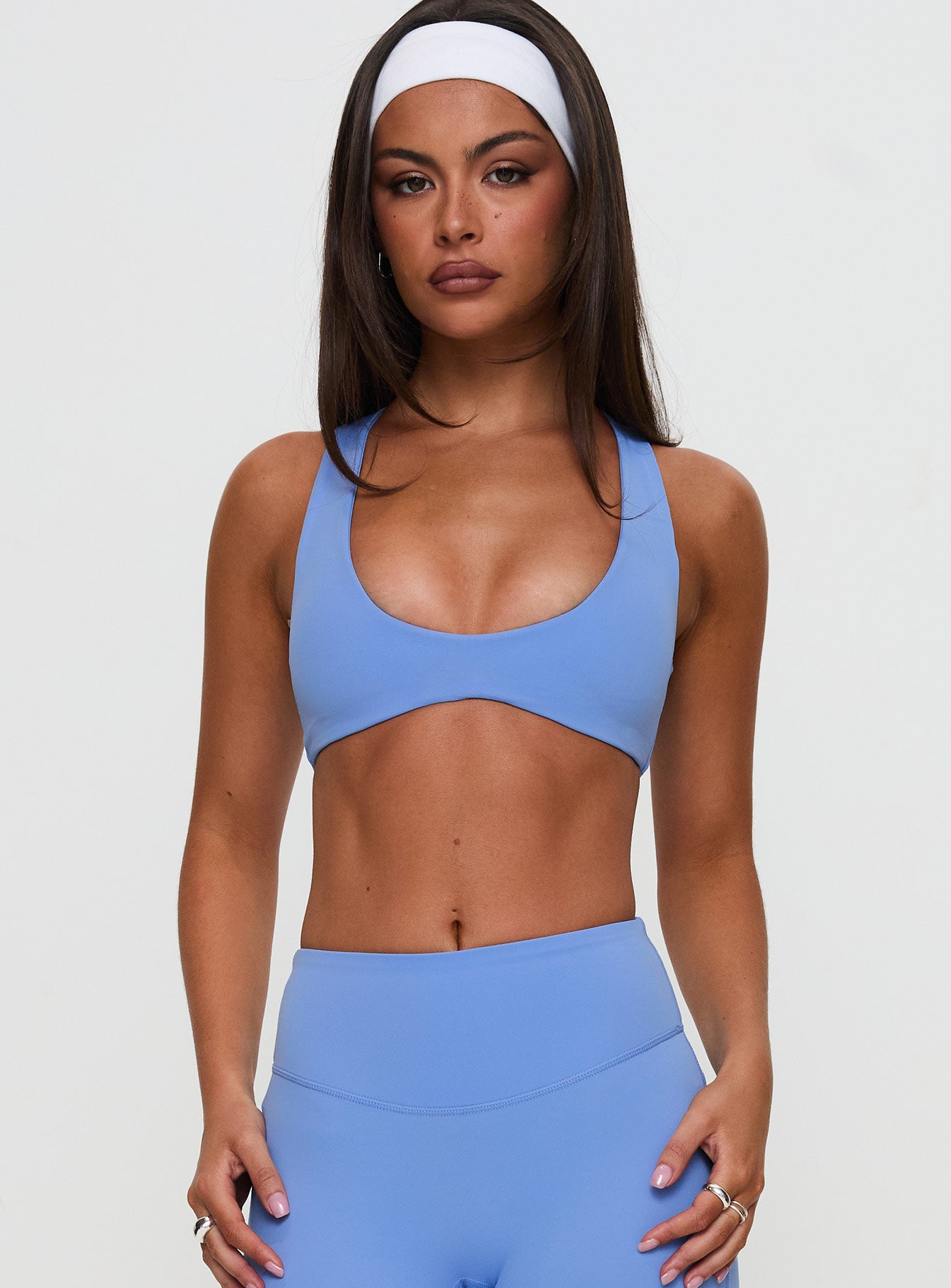 Alternative view of Pulse Active Halter Crop Blue