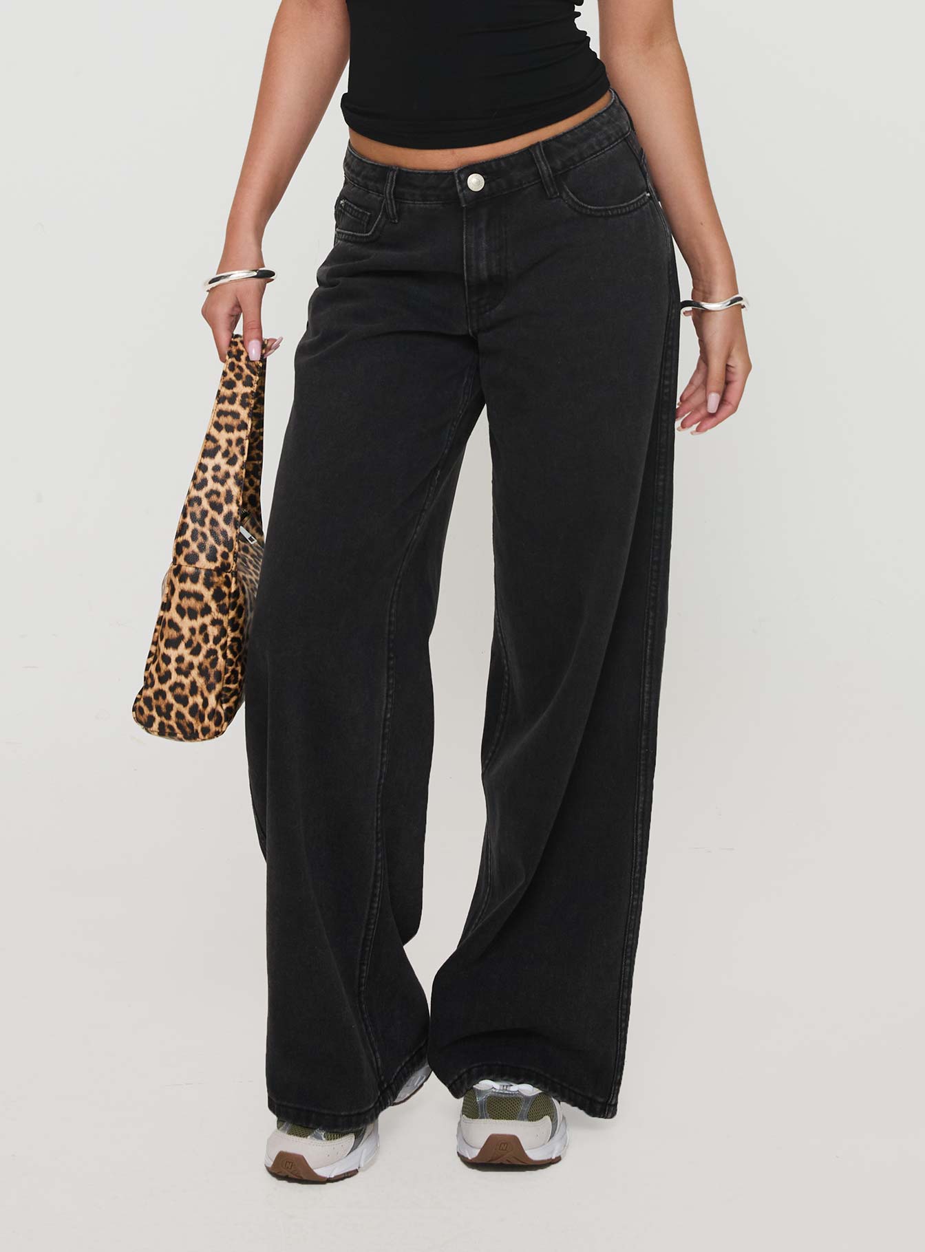 Alternative view of Ramos Low Rise Denim Jeans Washed Black