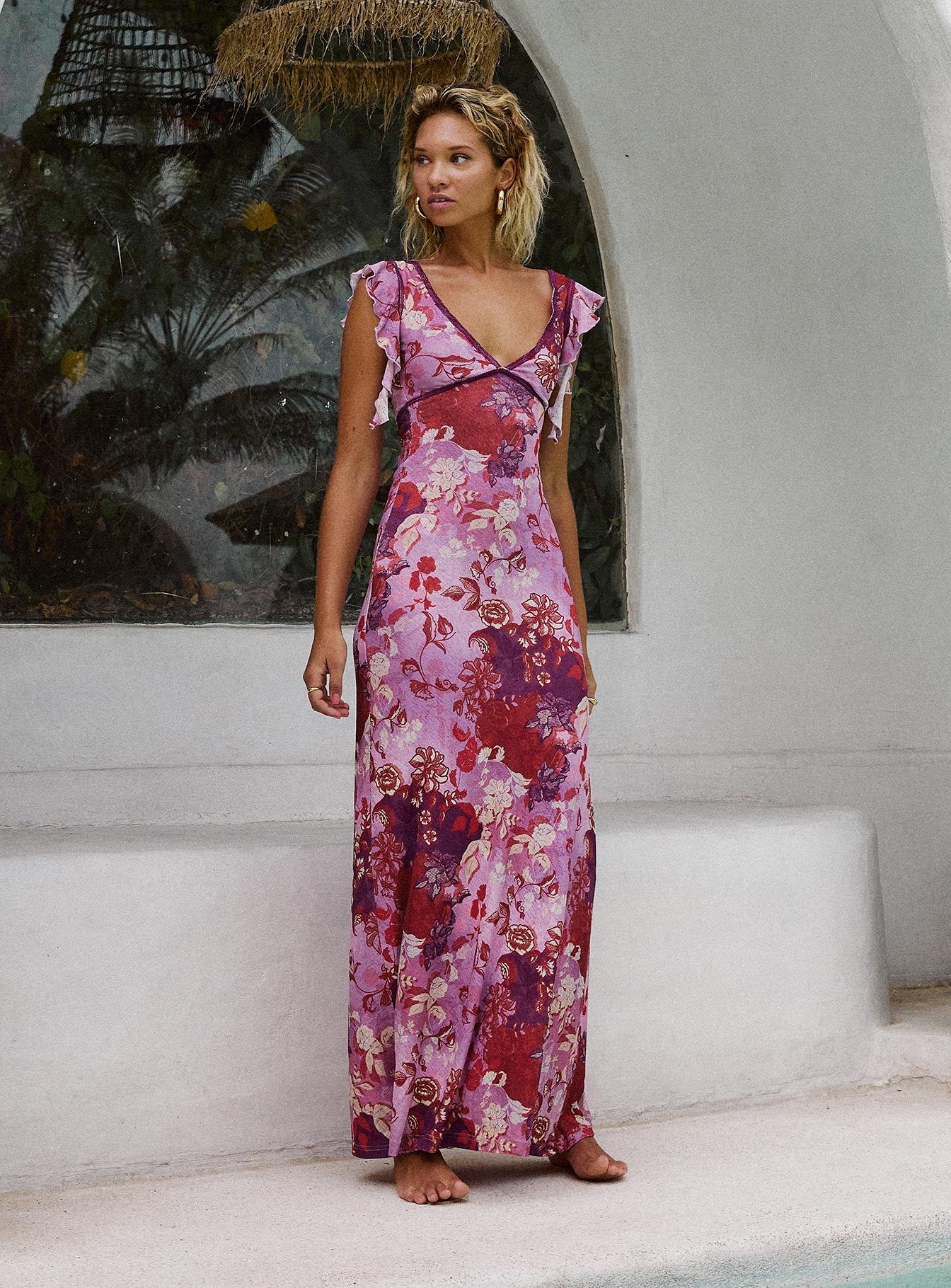Alternative view of Soleila Maxi Dress Purple Multi