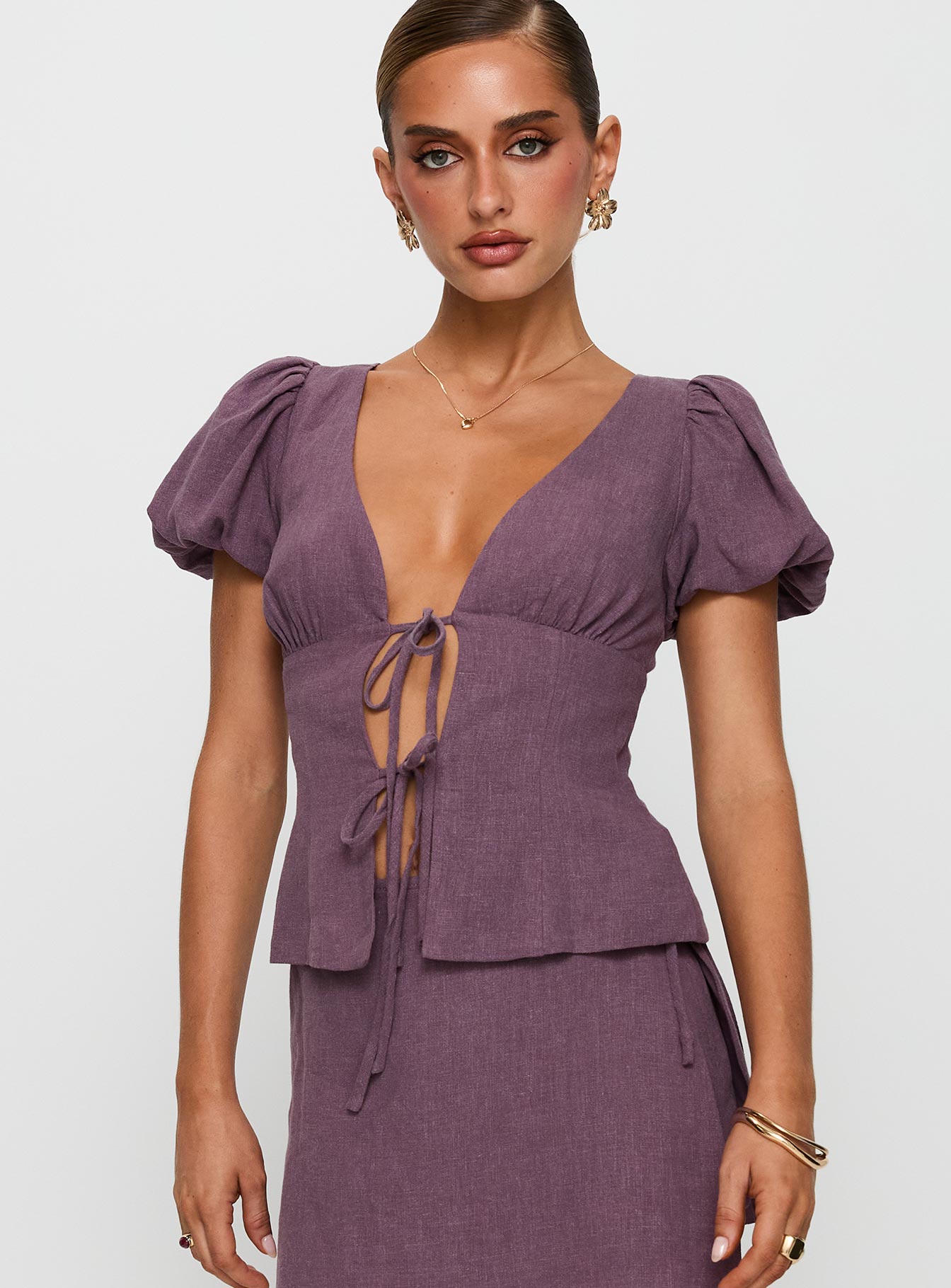 Alternative view of Wilhelmina Blouse Top Mauve