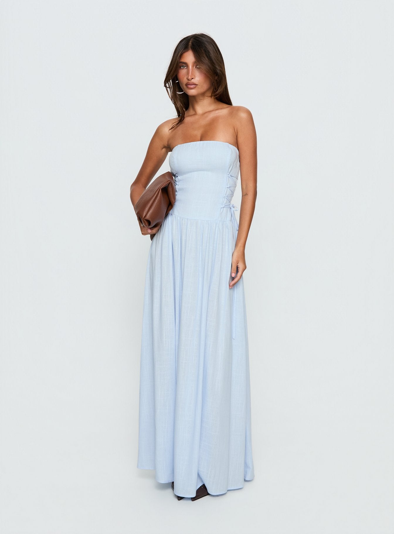 Alternative view of So Far So Good Maxi Dress Baby Blue