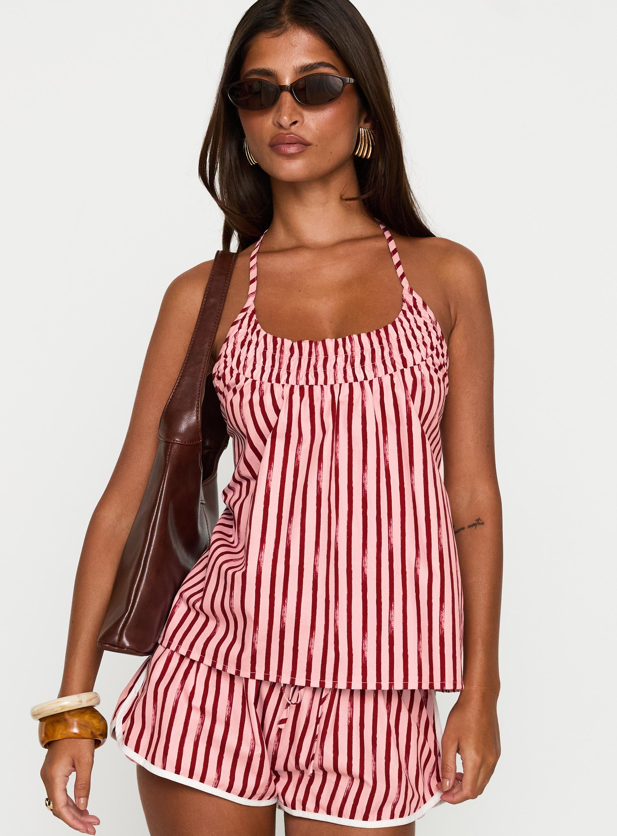 Alternative view of Your Everything Top Pink Stripe