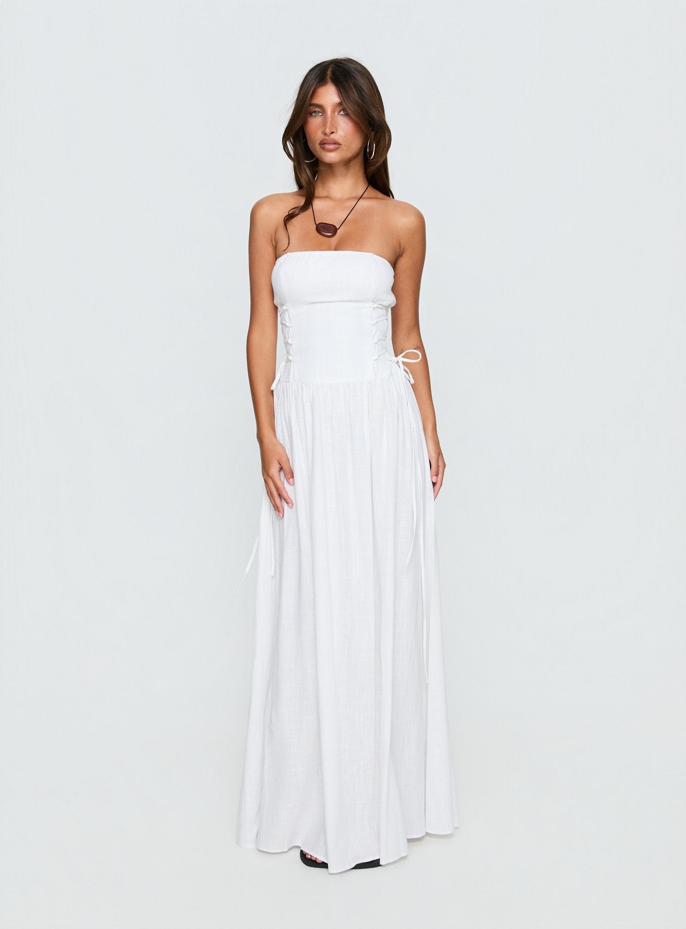 Alternative view of So Far So Good Maxi Dress White
