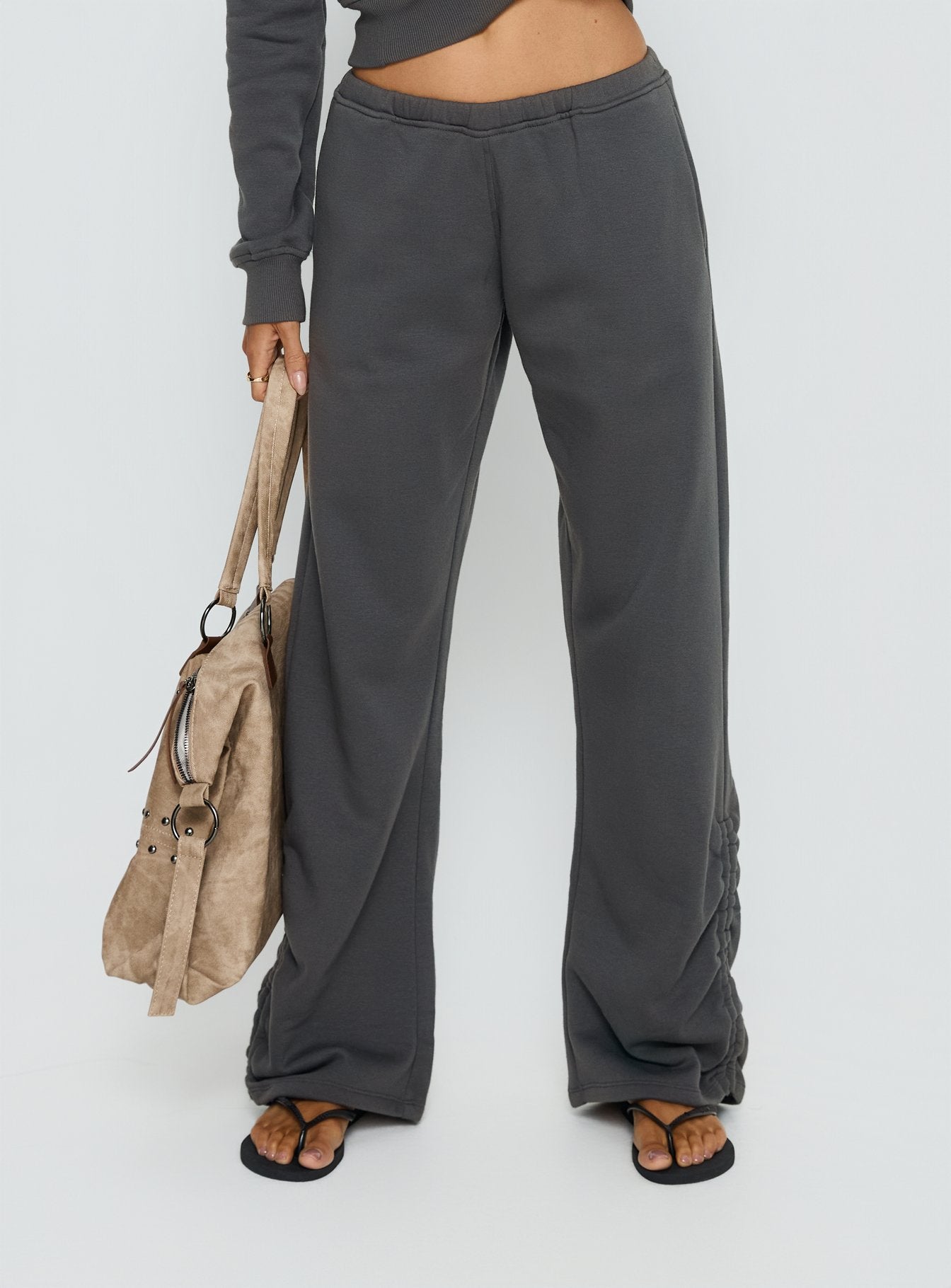 Alternative view of Rylan Low Rise Joggers Grey