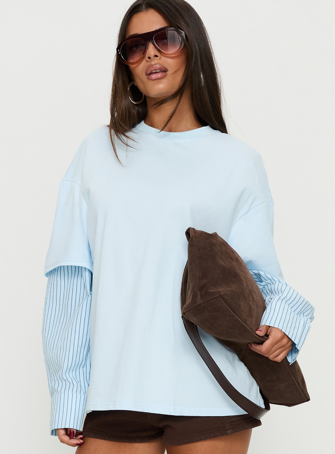 Alternative view of Renelle Layered Long Sleeve Top Multi