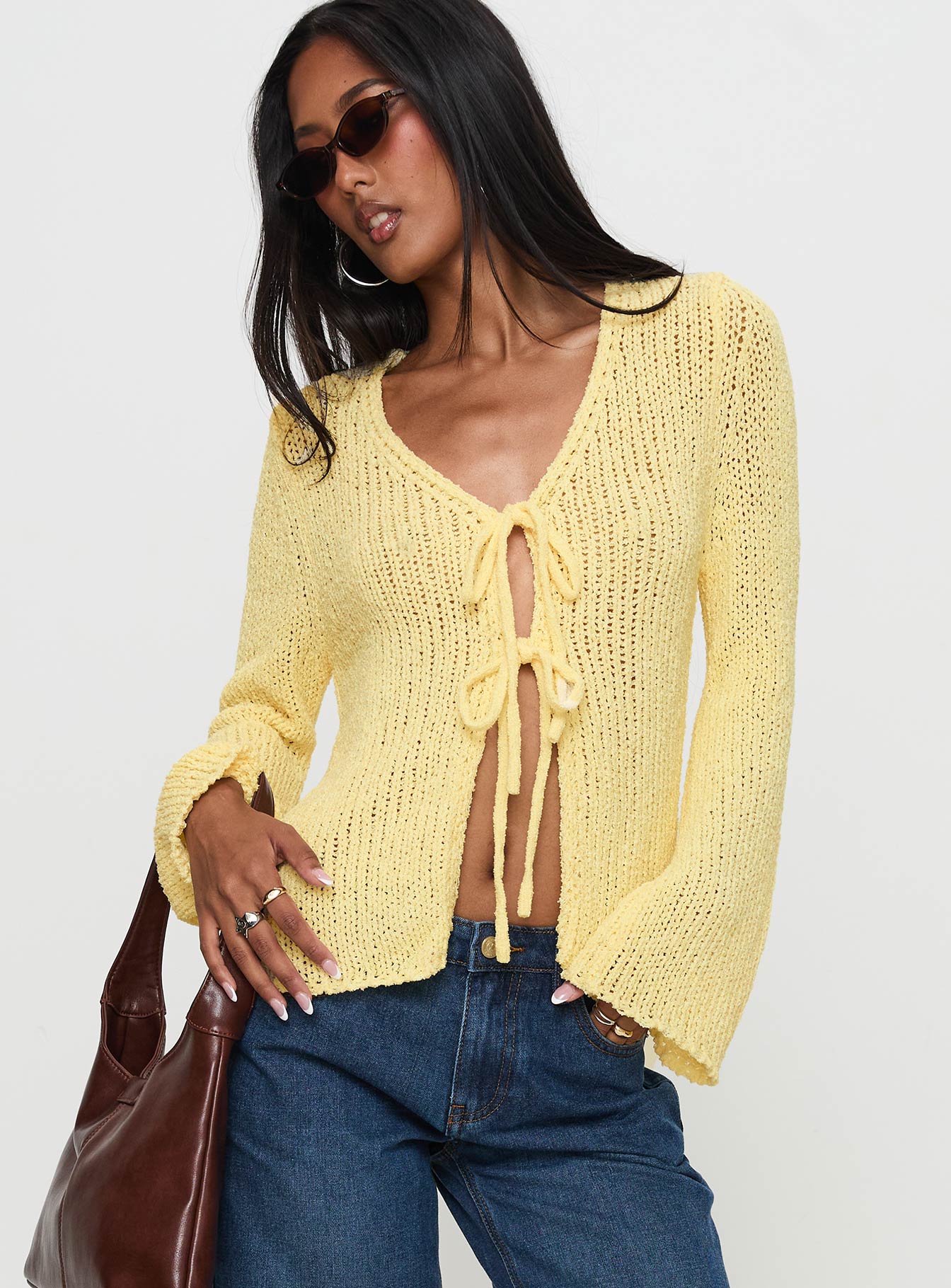 Alternative view of Swain Knit Cardigan Lemon