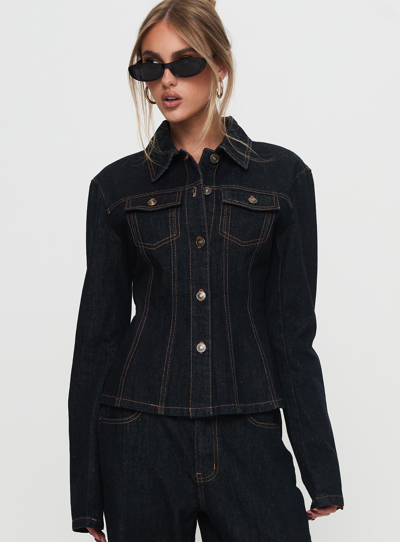 Alternative view of Rider Denim Jacket Dark Denim