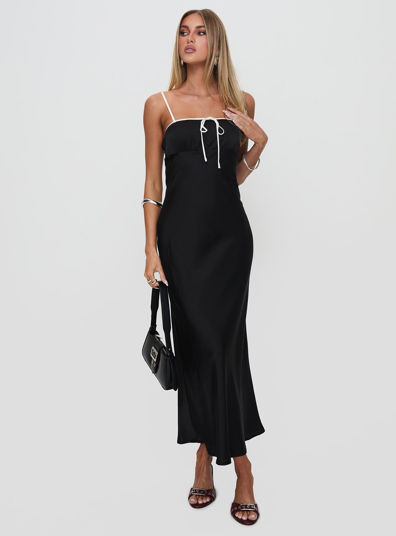 Alternative view of Vasiliki Maxi Dress Black / White