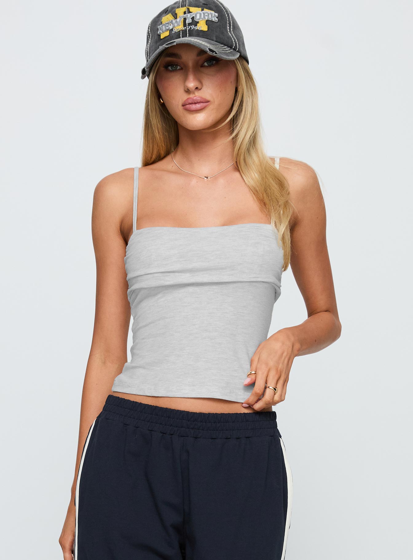 Alternative view of Race My Mind Top Grey Marle