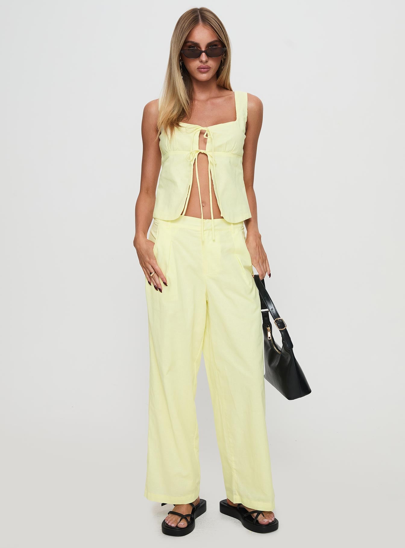 Alternative view of Such A Charmer Tie Up Set Yellow