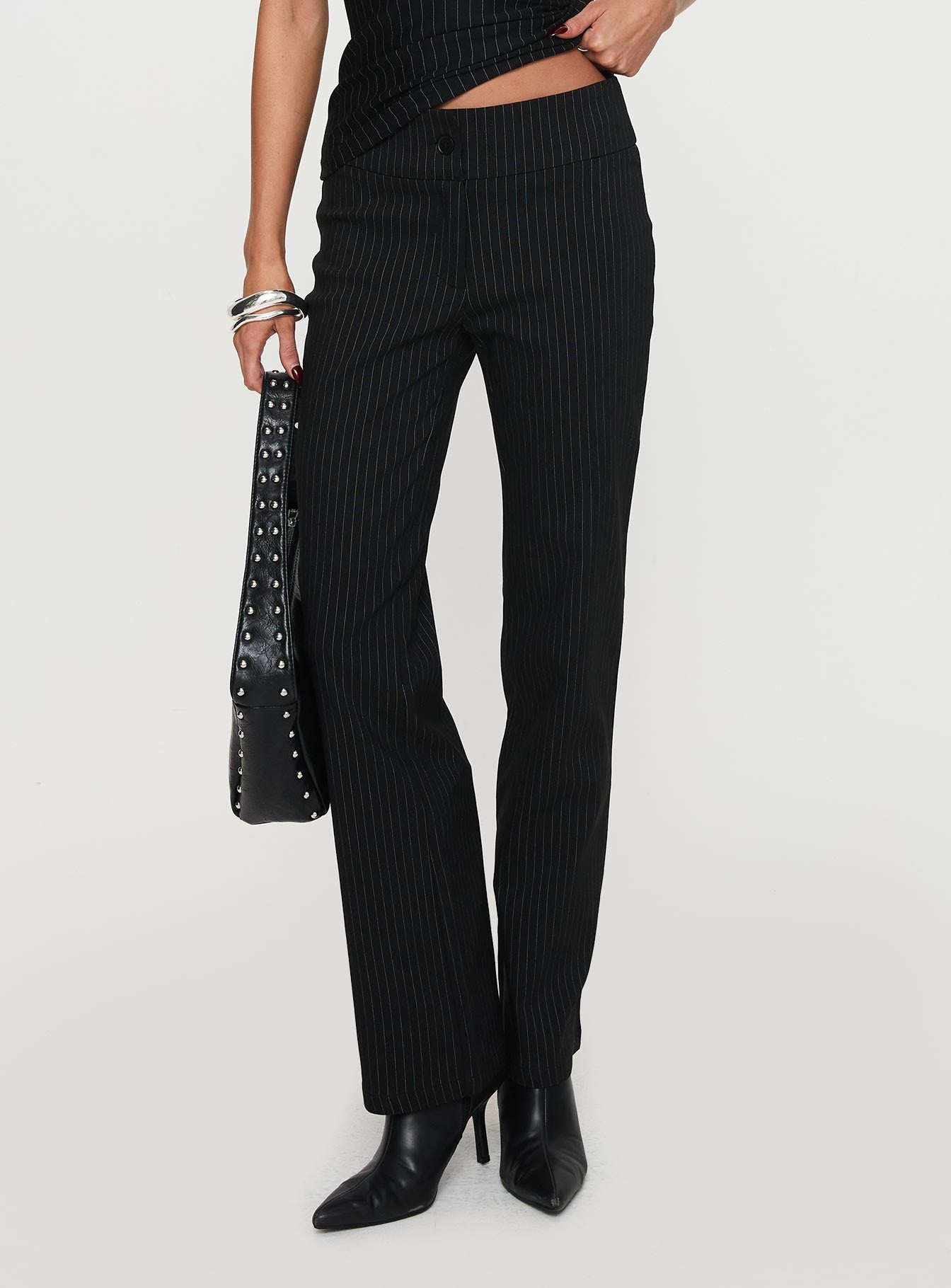 Alternative view of Reide Pants Black Pinstripe