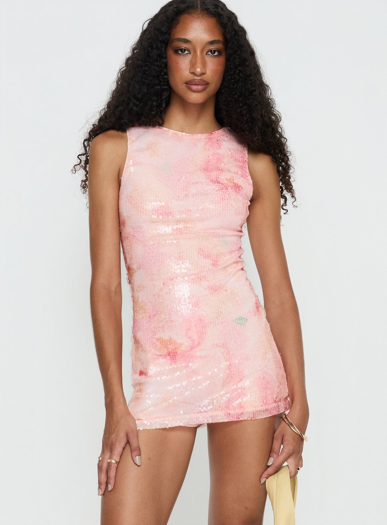 Alternative view of Yumiko Sequin Romper Pink Floral